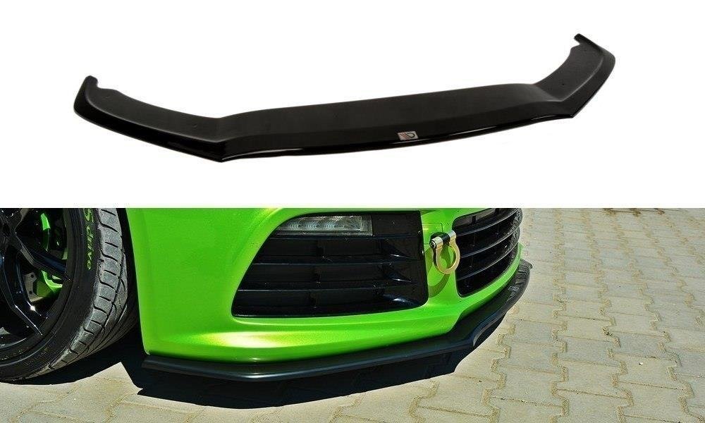 Maxton Design Front Ansatz für VW SCIROCCO R ver2 schwarz Hochglanz