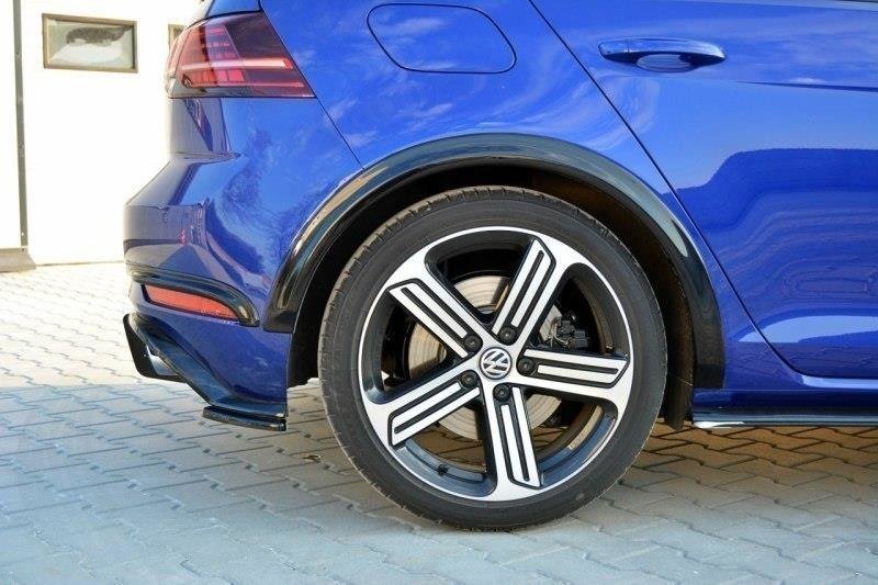 Maxton Design Kotflügelverlängerung VW Golf 7 R / R-Line Facelift schwarz Hochglanz