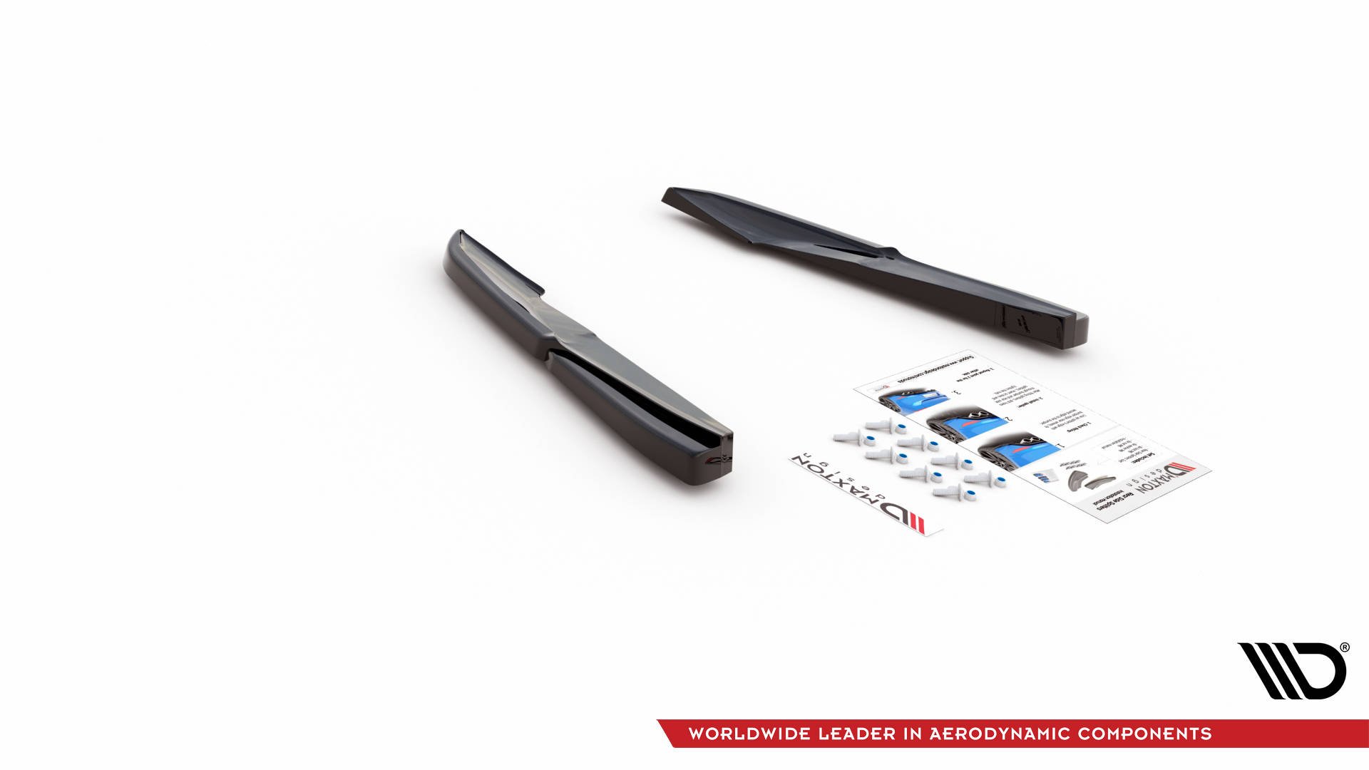 Maxton Design Heck Ansatz Flaps Diffusor für Audi S5 Sportback F5 Facelift schwarz Hochglanz