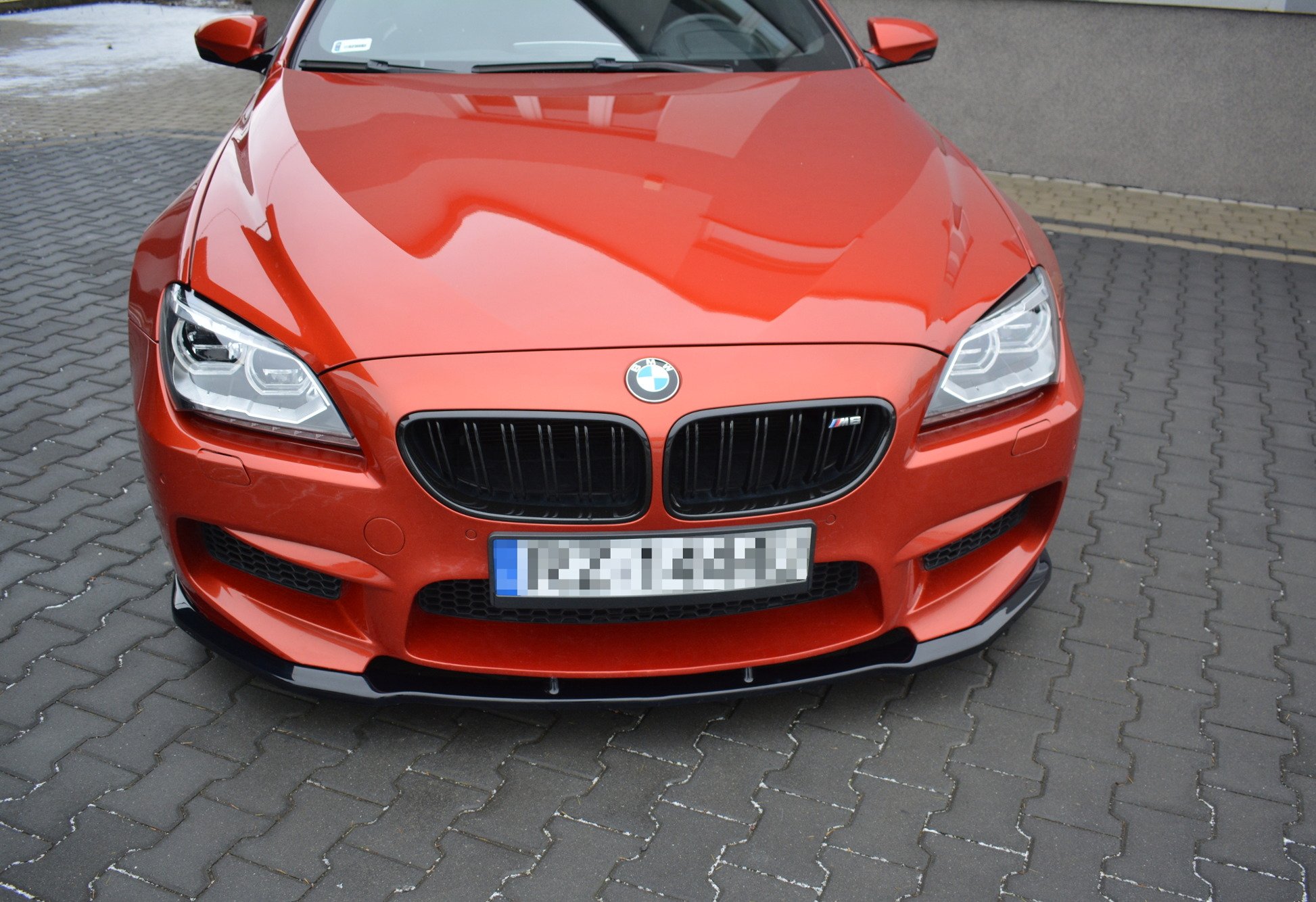 Maxton Design Front Ansatz für BMW M6 GRAN COUPÉ schwarz Hochglanz