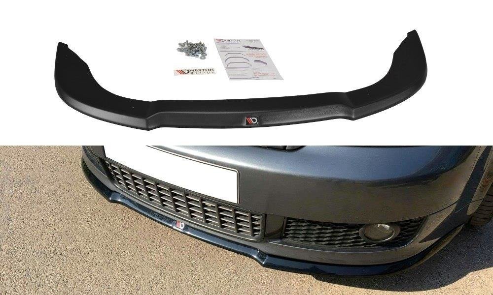 Maxton Design Front Ansatz V.1 für Audi A4 S-Line B6  schwarz Hochglanz