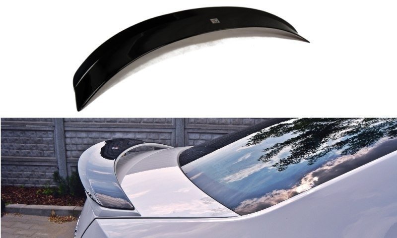 Maxton Design Spoiler CAP für Skoda Octavia RS Mk3 / Mk3 FL Hatchback schwarz Hochglanz