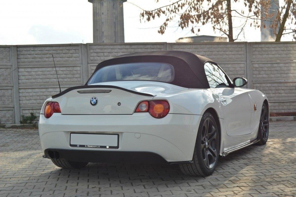 Maxton Design Spoiler CAP für BMW Z4 E85 vor Facelift schwarz Hochglanz