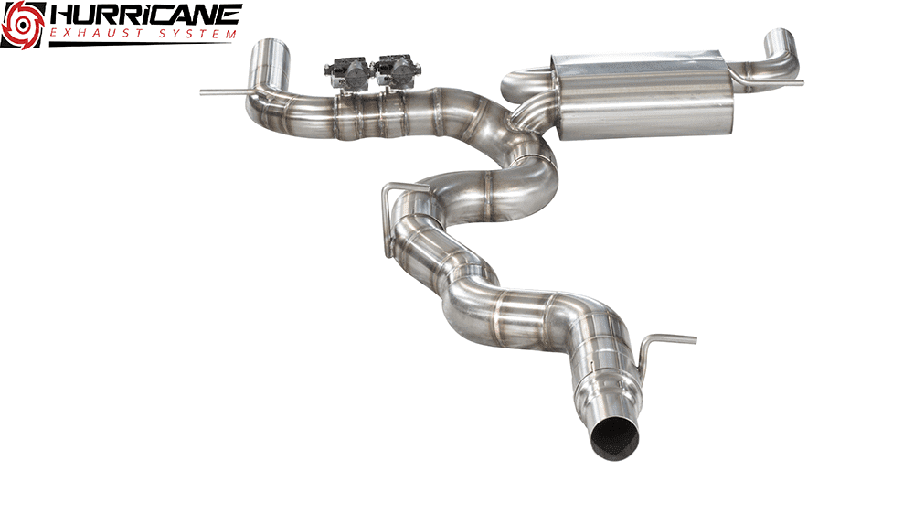 Hurricane 3,5" Auspuffanlage für VW Golf 7.5 R 310PS V2 Hurricane 3,5" Auspuffanlage für VW Golf 7.5 R 310PS V2