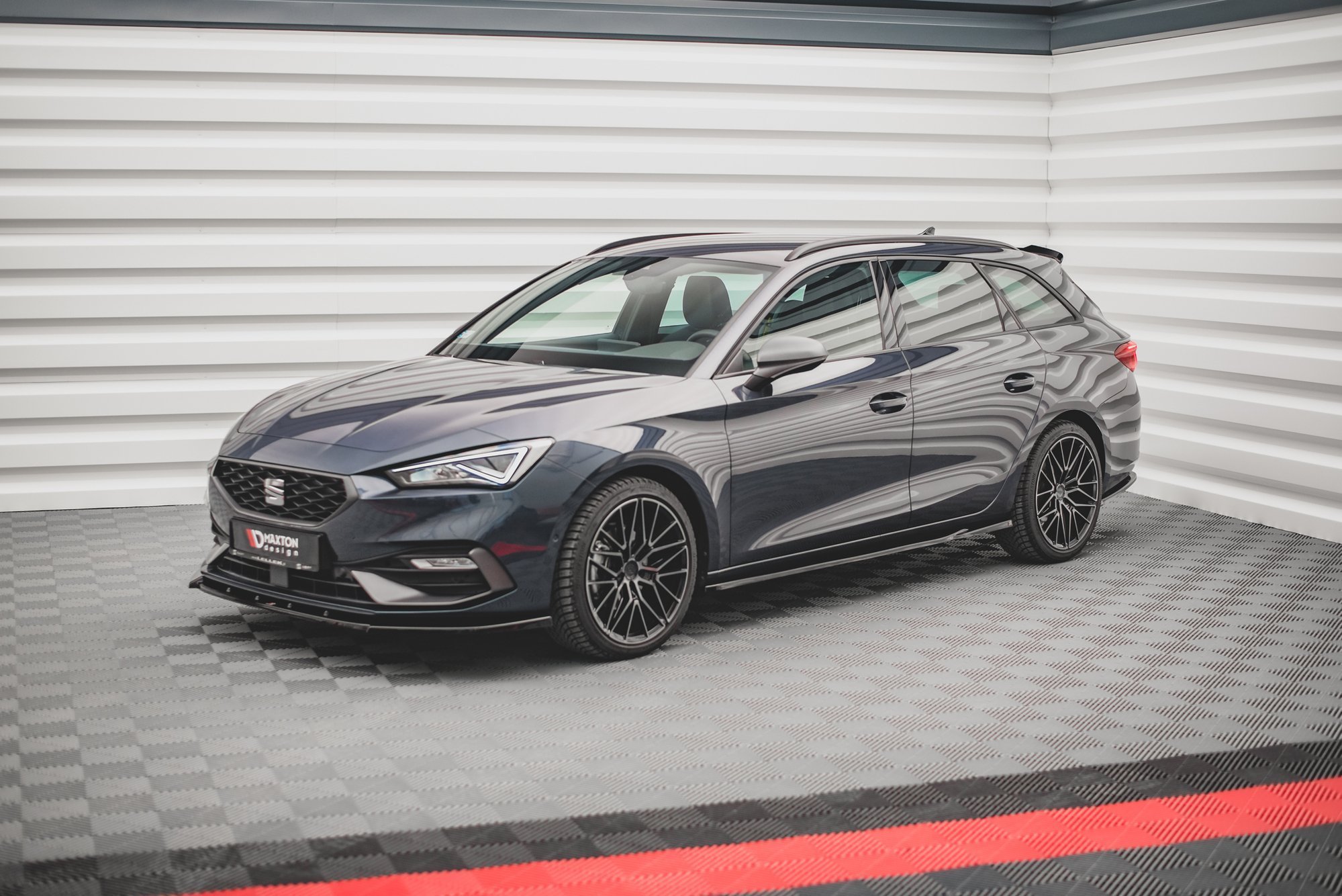 Maxton Design Seitenschweller Ansatz für V.1 für Seat Leon FR Mk4 / Cupra Leon  schwarz Hochglanz