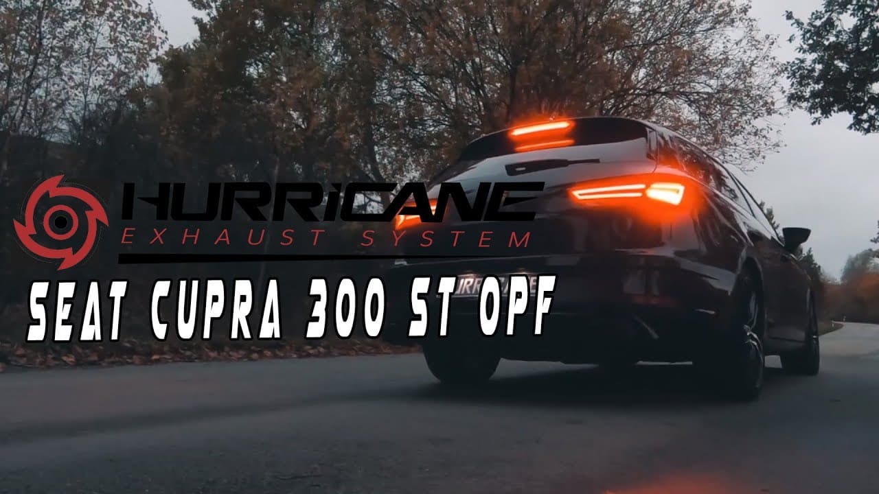 Hurricane 3,5" Auspuffanlage für Seat Leon Cupra ST 300 AWD OPF 5F V2 Hurricane 3,5" Auspuffanlage für Seat Leon Cupra ST 300 AWD OPF 5F V2