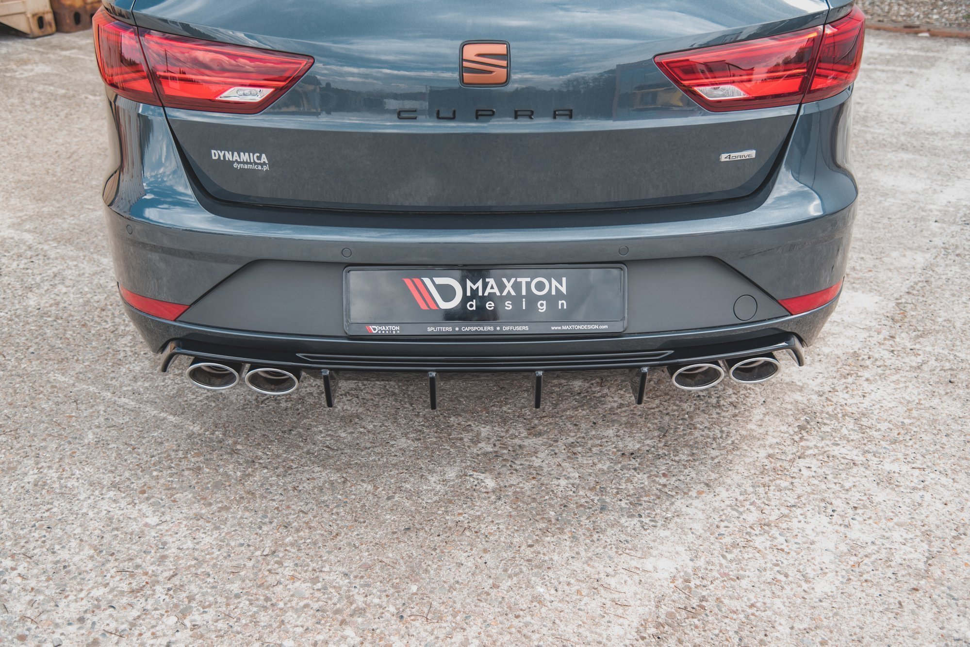 Maxton Design Heck Ansatz Diffusor V.3 für Seat Leon Cupra ST Mk3 FL schwarz Hochglanz Maxton Design Heck Ansatz Diffusor V.3 für Seat Leon Cupra ST Mk3 FL schwarz Hochglanz