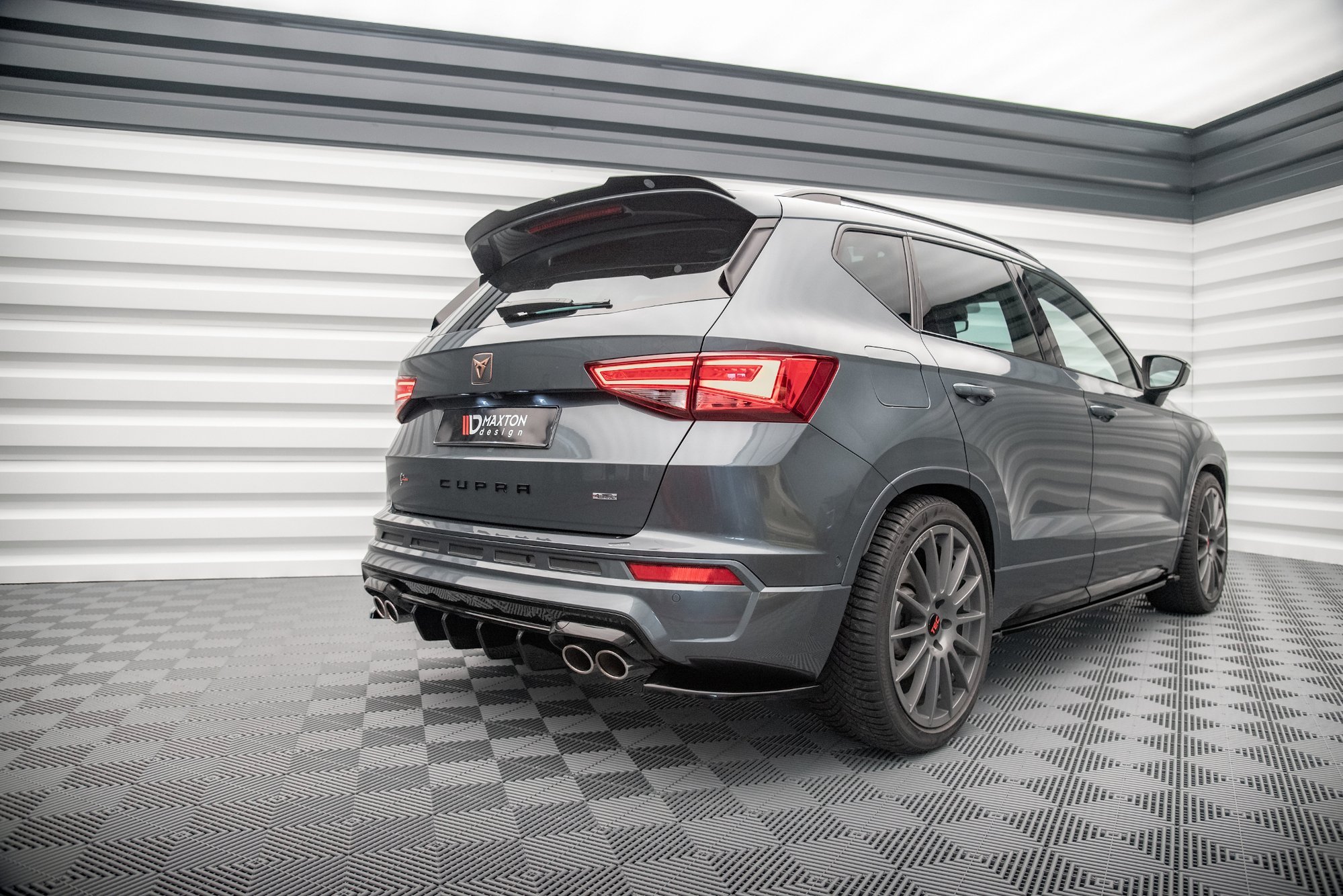 Maxton Design Spoiler CAP für Cupra Ateca schwarz Hochglanz