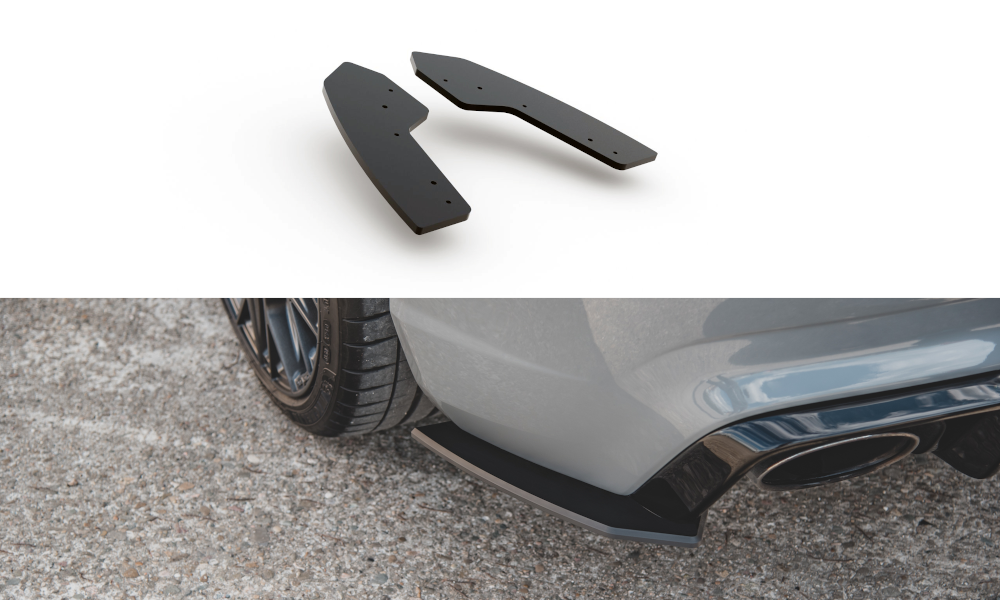 Maxton Design Robuste Racing Heck Ansatz Flaps Diffusor für Audi RS3 8V Sportback