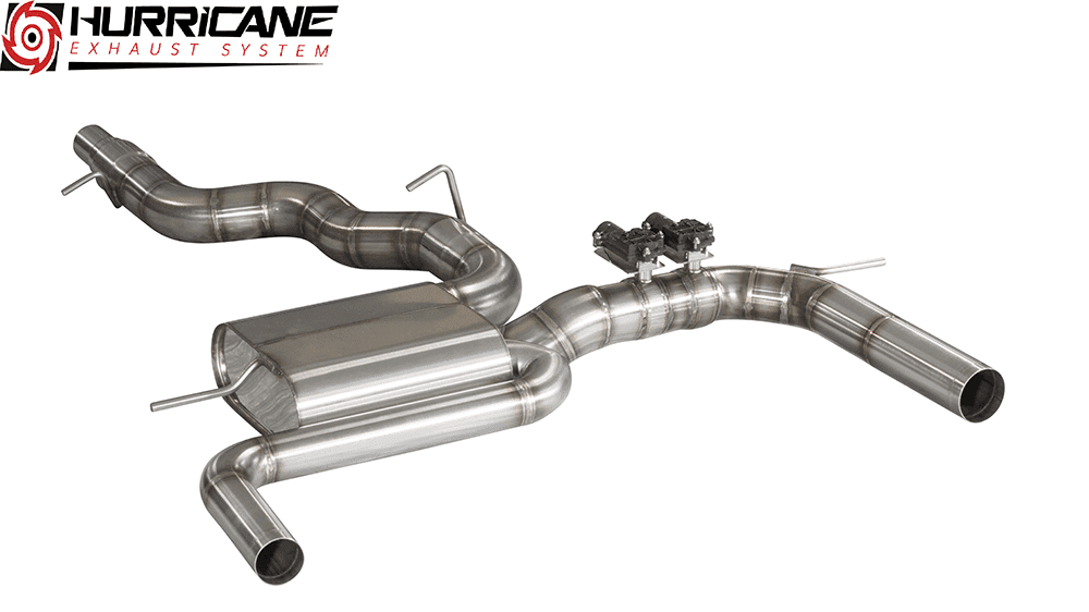 Hurricane 3,5" Auspuffanlage für VW Golf 7.5 R 310PS V2 VW Golf 7.5 R 310PS V2