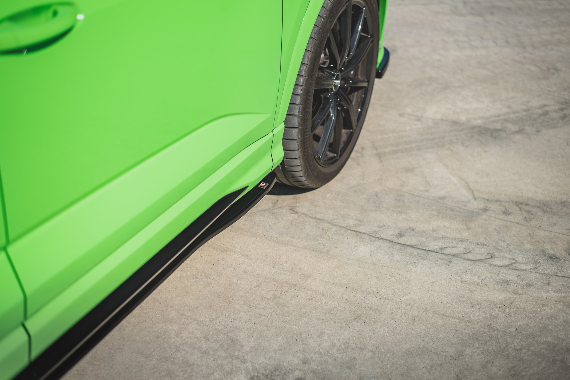 Maxton Design Seitenschweller Ansatz für Audi RSQ3 / Q3 S-Line F3 schwarz Hochglanz