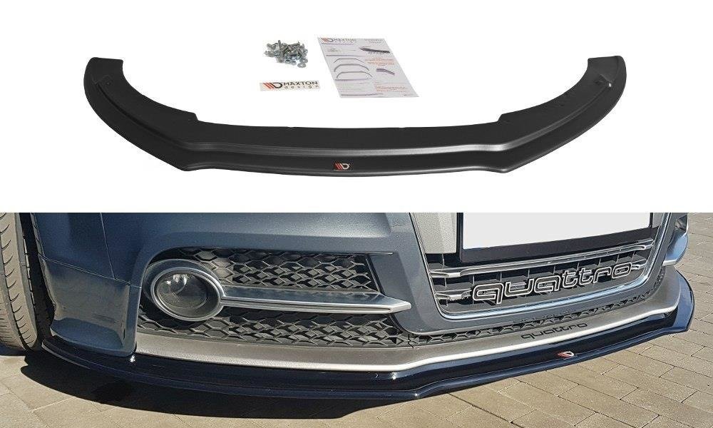 Maxton Design Front Ansatz V.1 für Audi TT S / S-Line Mk2 (8J) schwarz Hochglanz