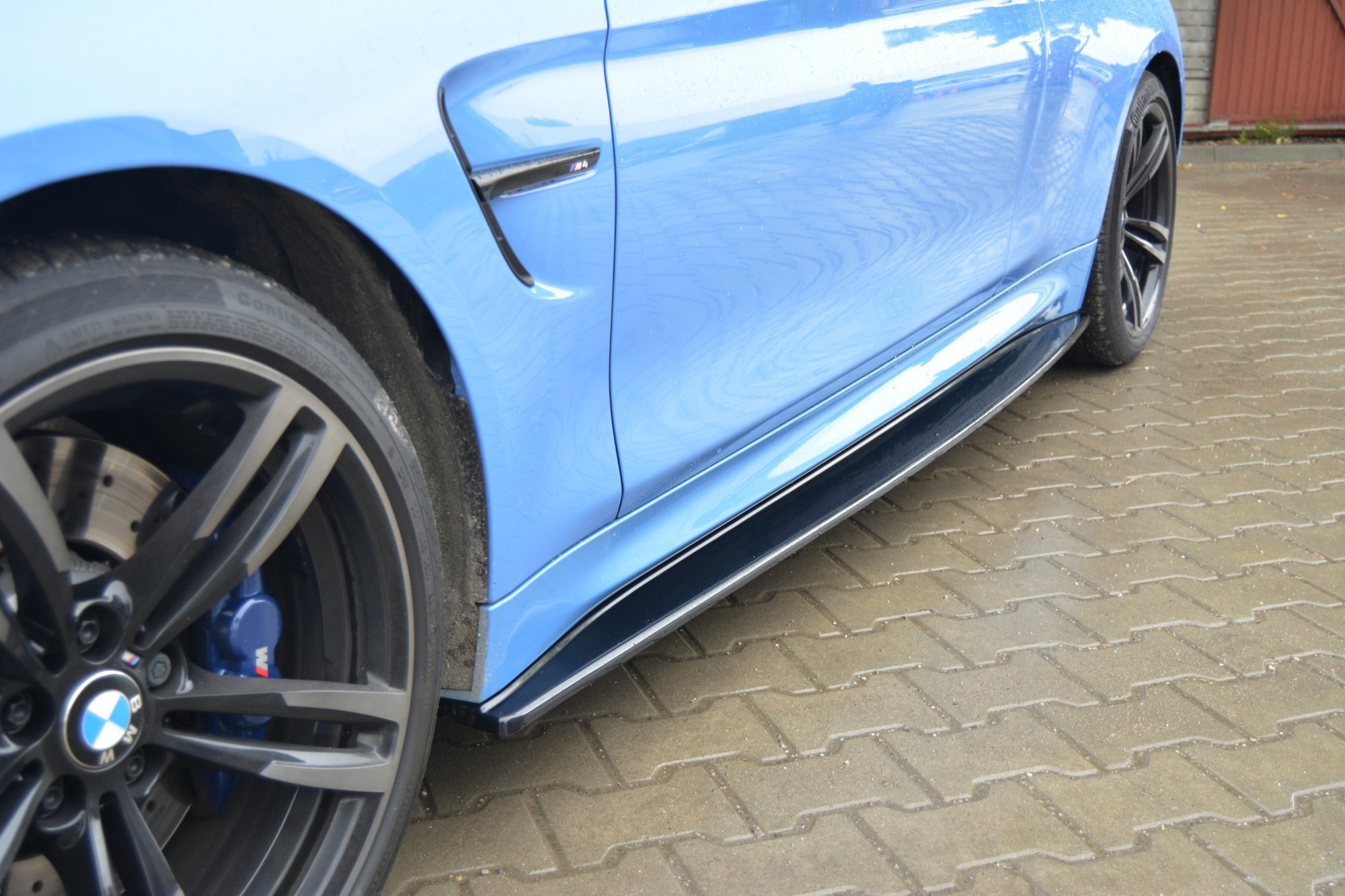 Maxton Design Seitenschweller Ansatz für V.1 für BMW M4 F82 schwarz Hochglanz
