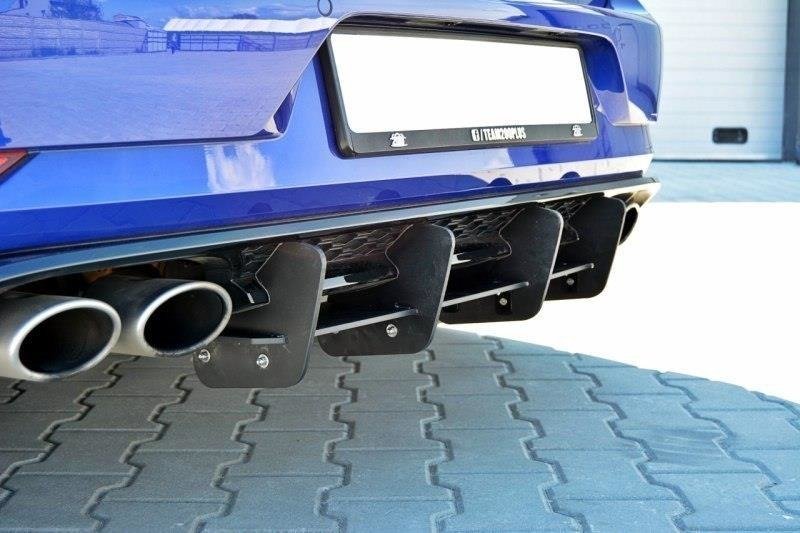 Maxton Design Diffusor Heck Ansatz für Heckschürze für VW GOLF 7 R Facelift
