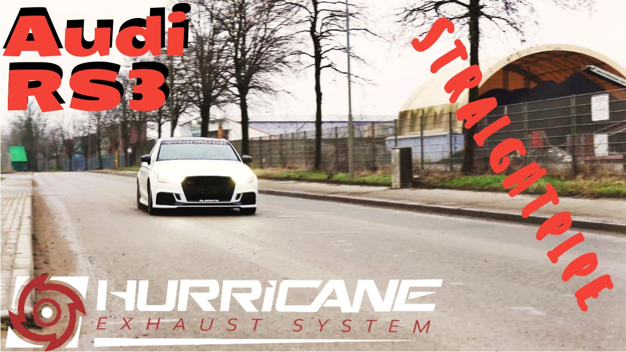 Hurricane 3,5" Auspuffanlage für Audi RS3 8V 400PS FL Limo. non OPF Hurricane 3,5" Auspuffanlage für Audi RS3 8V 400PS FL Limo. non OPF