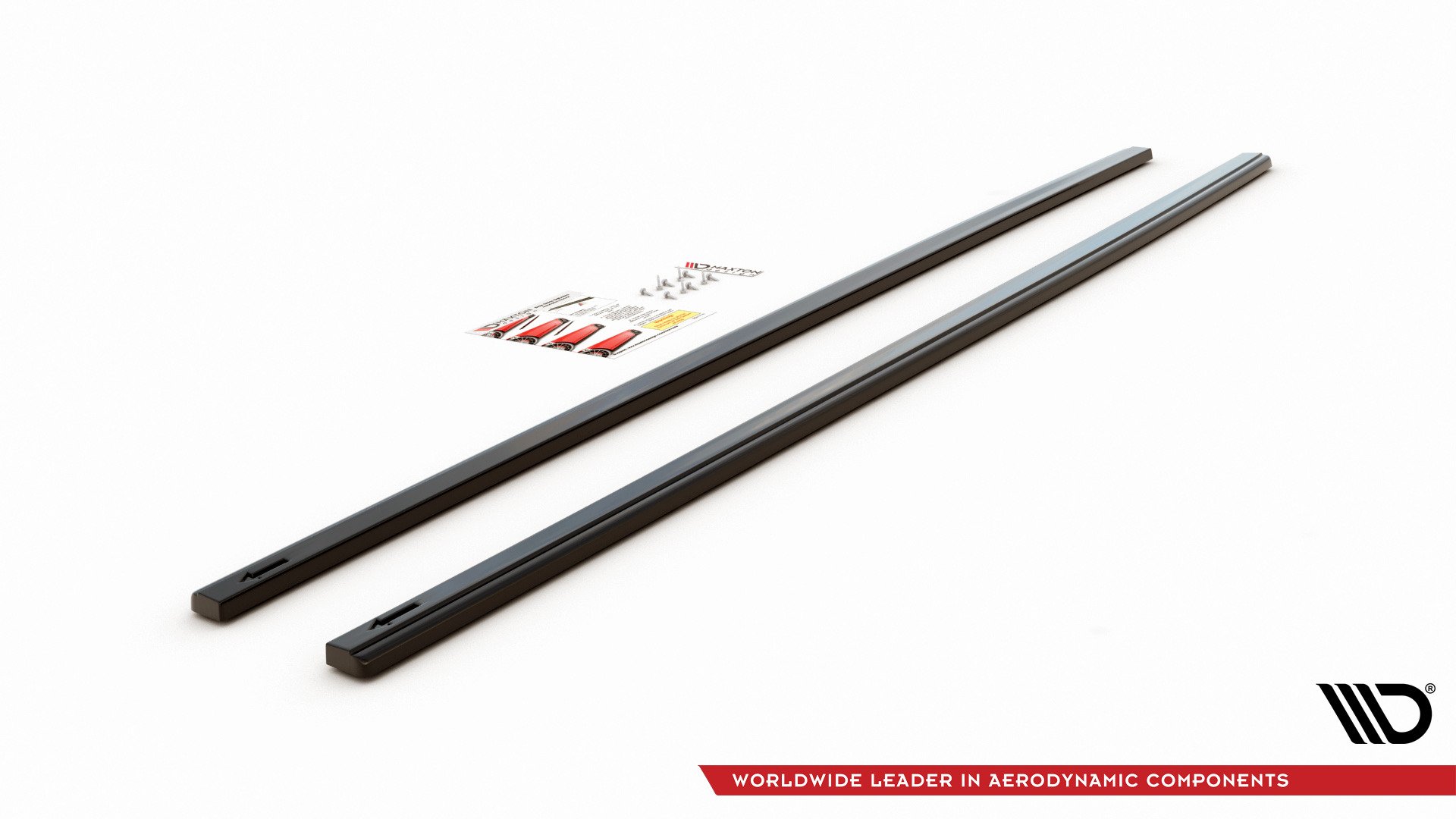 Maxton Design Seitenschweller Ansatz für V.2 für VW Golf 7 GTI (verengen) schwarz Hochglanz