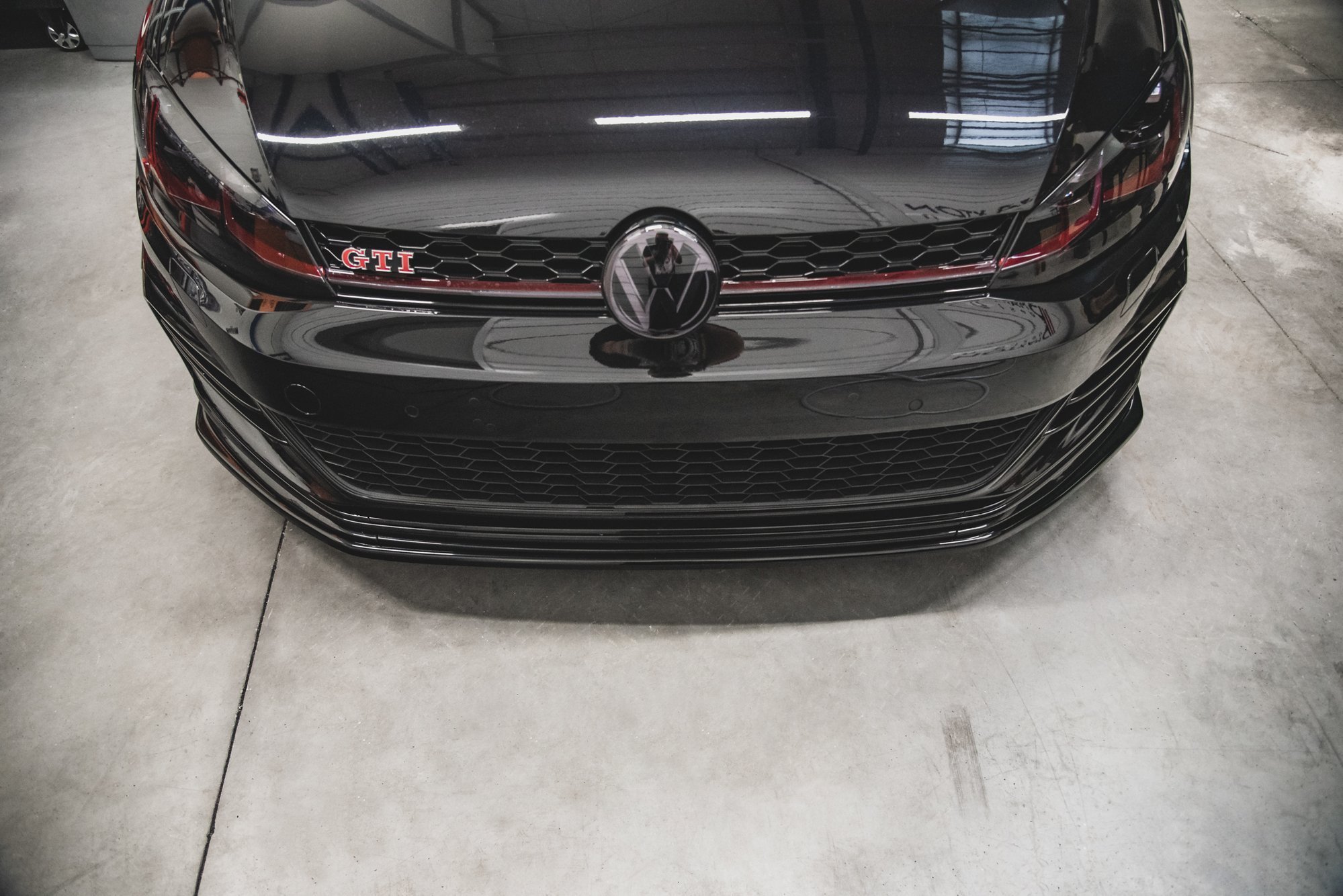 Maxton Design Front Ansatz für VW Golf 7 GTI TCR  schwarz Hochglanz