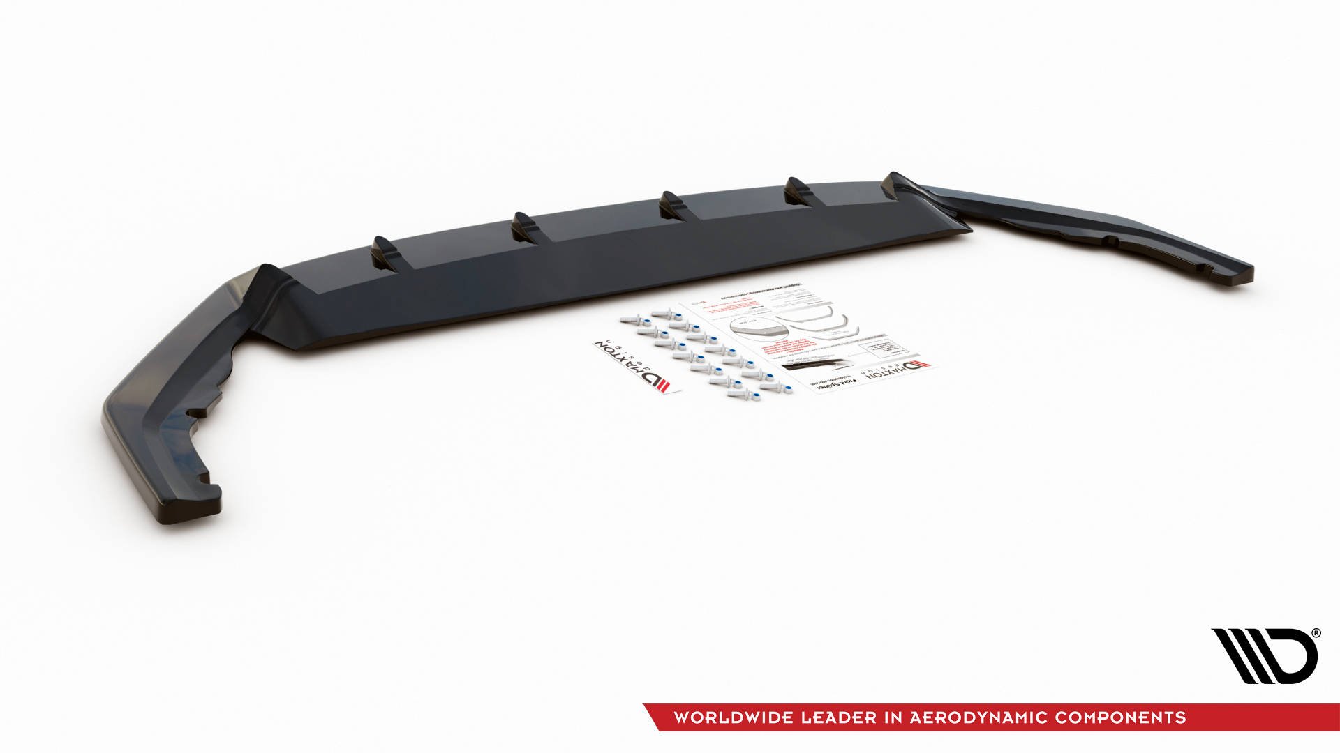 Maxton Design Front Ansatz V.1 für Skoda Octavia RS Mk4 schwarz Hochglanz