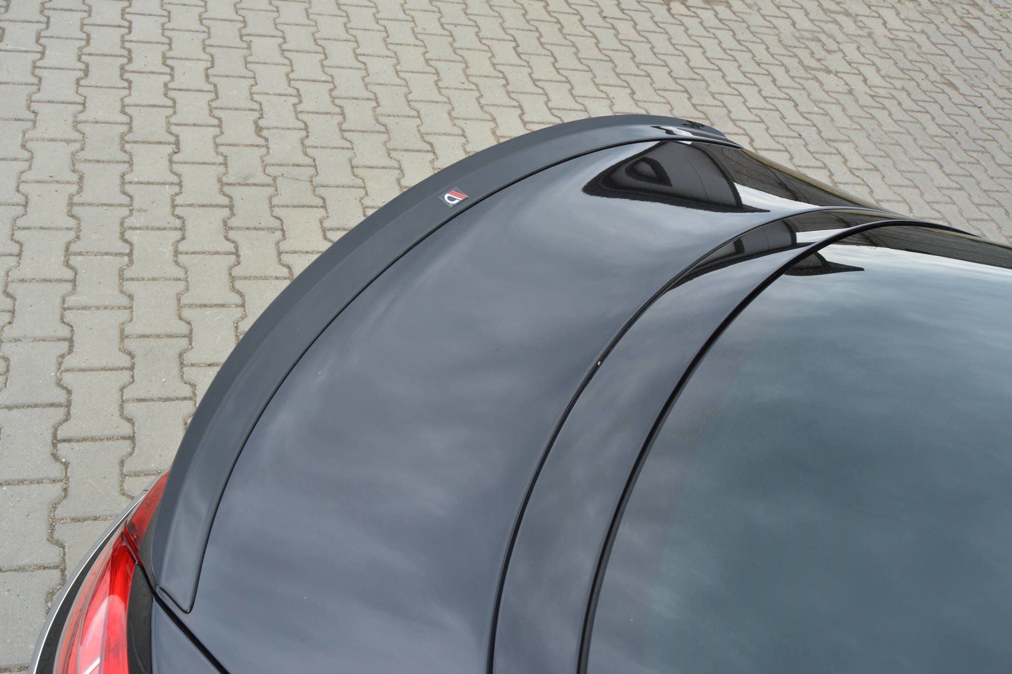 Maxton Design Spoiler CAP für VW Passat CC R36 RLINE schwarz Hochglanz