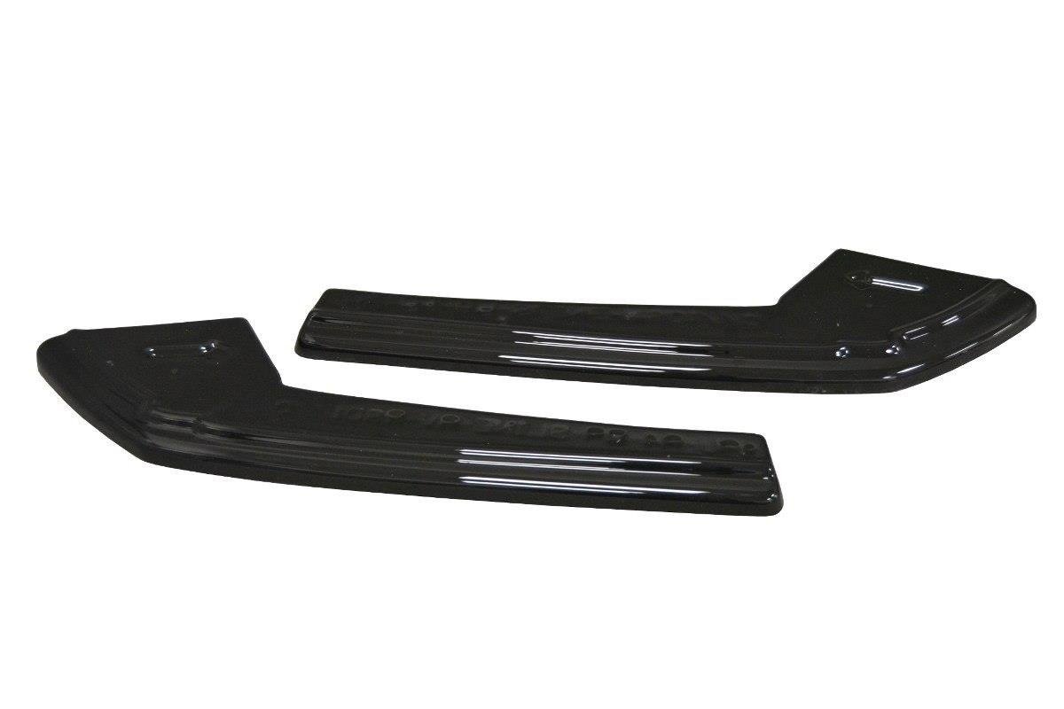 Maxton Design Heck Ansatz Flaps Diffusor für Audi A4 B9 S-Line schwarz Hochglanz