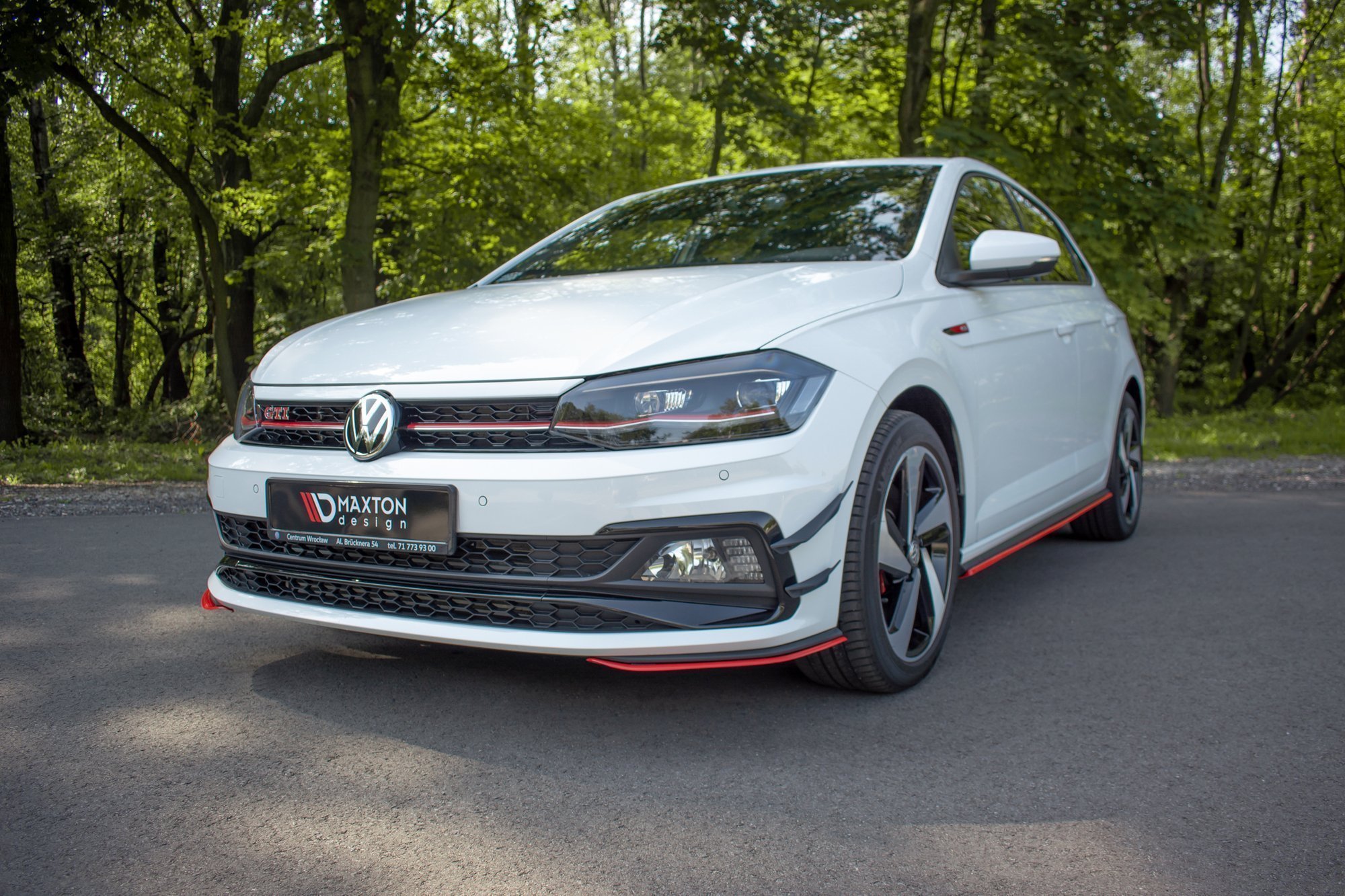 Maxton Design Front Ansatz V.5 für VW POLO MK6 GTI