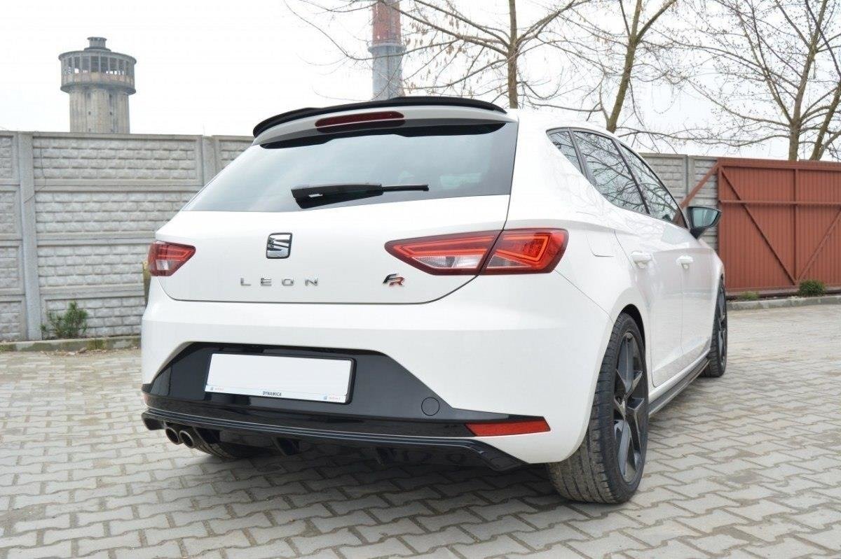 Maxton Design Diffusor Heck Ansatz für SEAT LEON III FR schwarz Hochglanz Maxton Design Diffusor Heck Ansatz für SEAT LEON III FR schwarz Hochglanz
