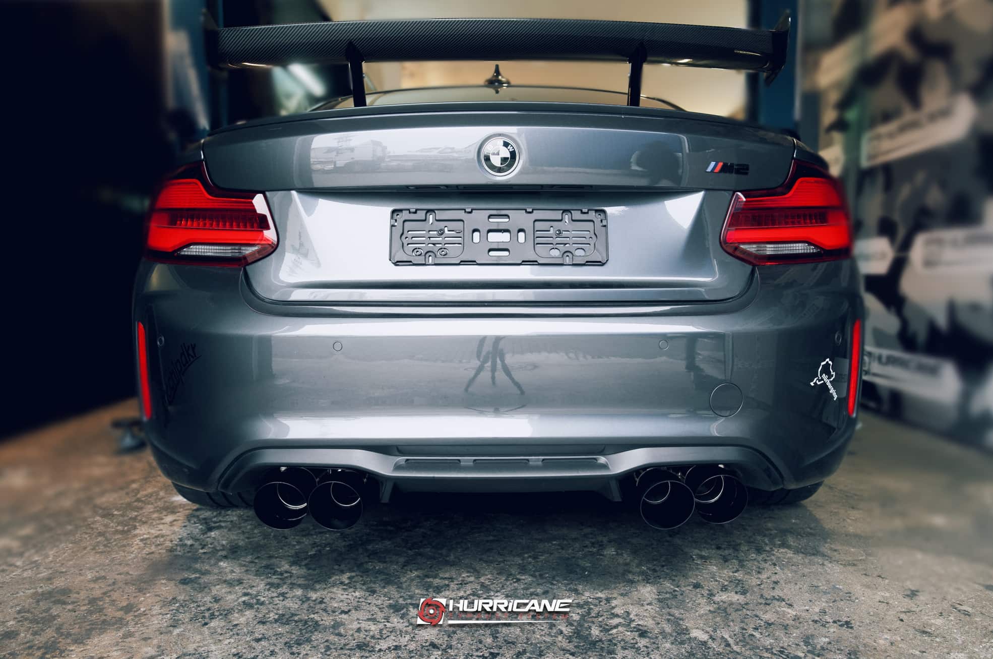 Hurricane 3,5" Auspuffanlage für BMW F87 M2 N55 370PS Hurricane 3,5" Auspuffanlage für BMW F87 M2 N55 370PS