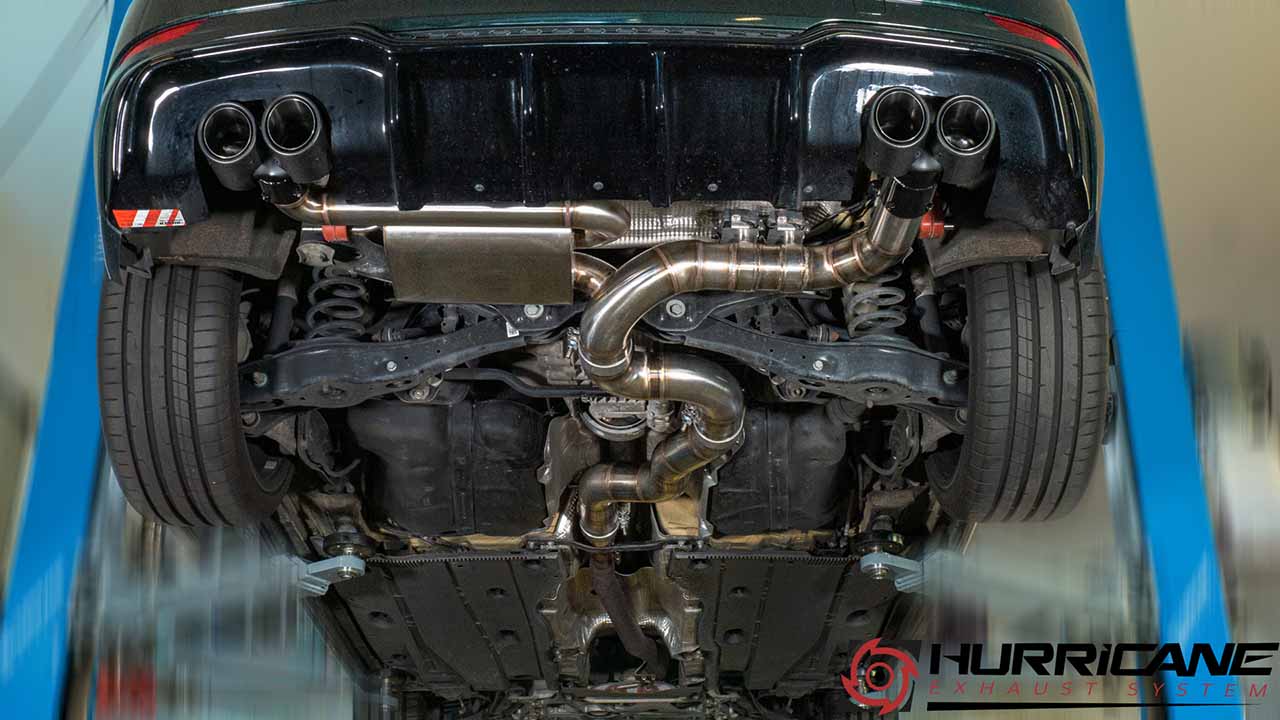 Hurricane 3,5" Auspuffanlage für Audi S3 8V 310PS FL Sportback