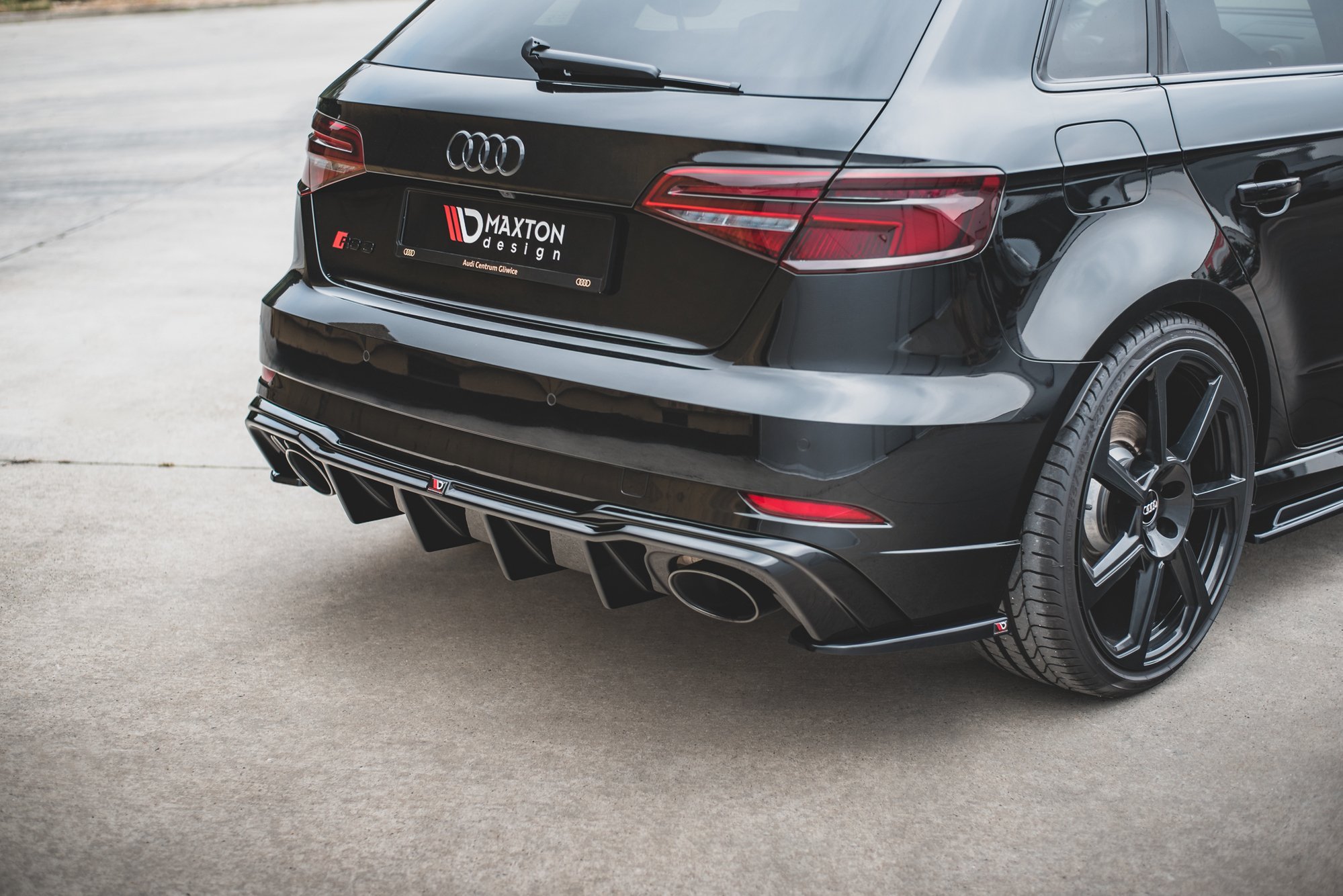 Maxton Design Diffusor Heck Ansatz V.2 für Audi RS3 8V Sportback Facelift
