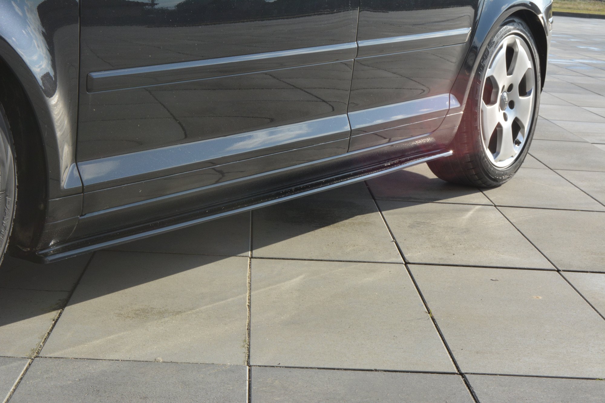 Maxton Design Seitenschweller Ansatz für Audi A3 Sportback 8P / 8P Facelift schwarz Hochglanz