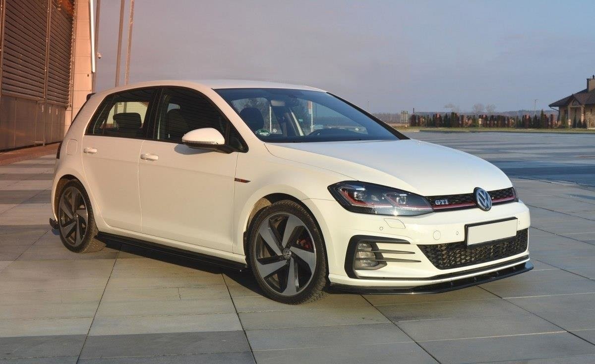 Maxton Design Cup Spoilerlippe Front Ansatz für VW GOLF 7 GTI FACELIFT V.1