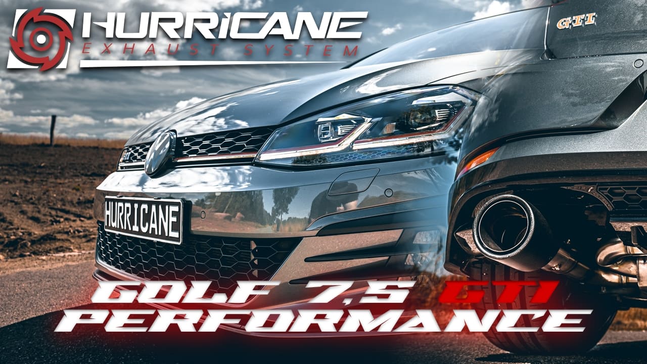 Hurricane 3,5" Auspuffanlage für VW Golf GTI 7.5 Performance OPF V2 Hurricane 3,5" Auspuffanlage für VW Golf GTI 7.5 Performance OPF V2