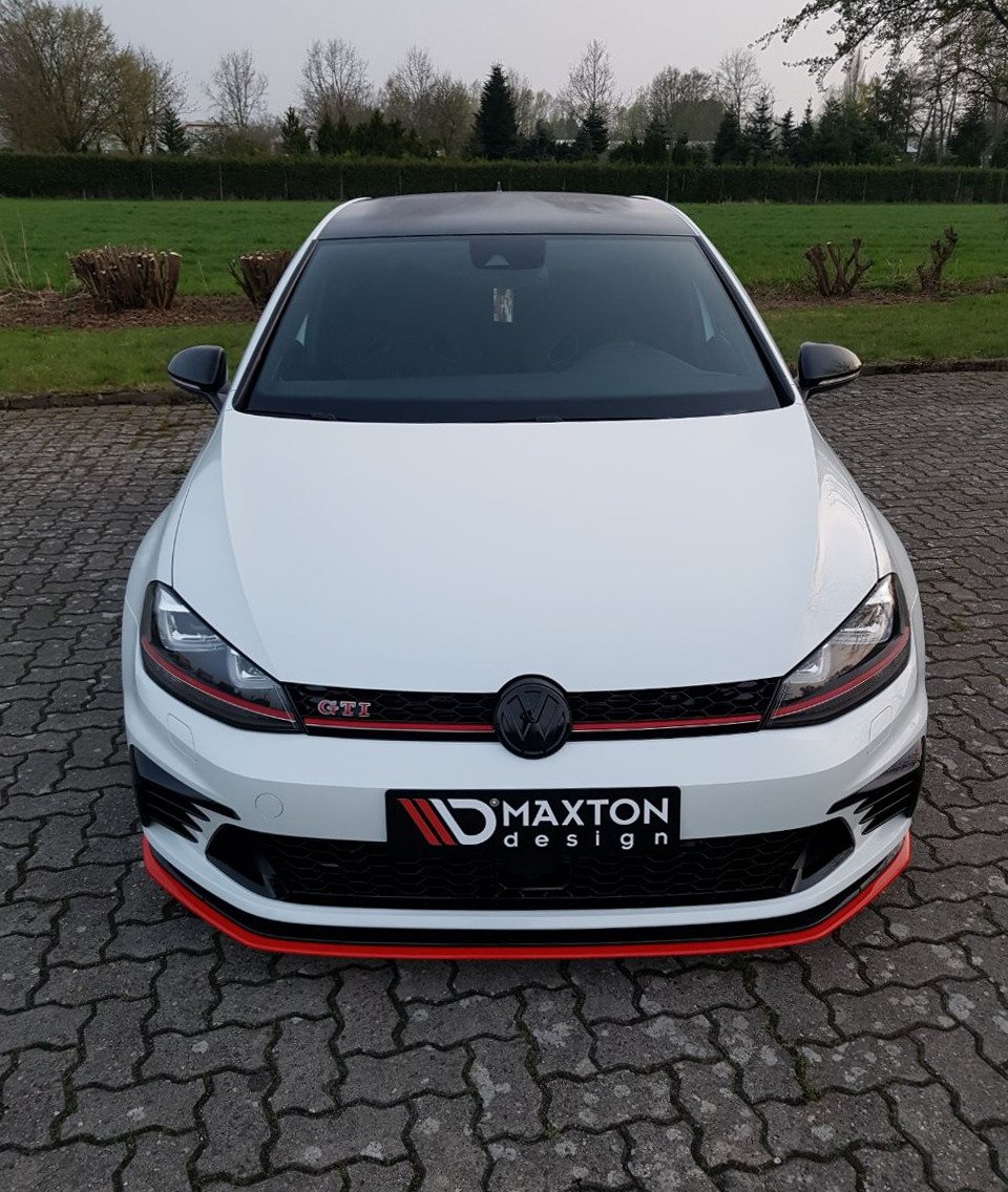 Maxton Design Front Ansatz für VW GOLF Mk7 GTI CLUBSPORT