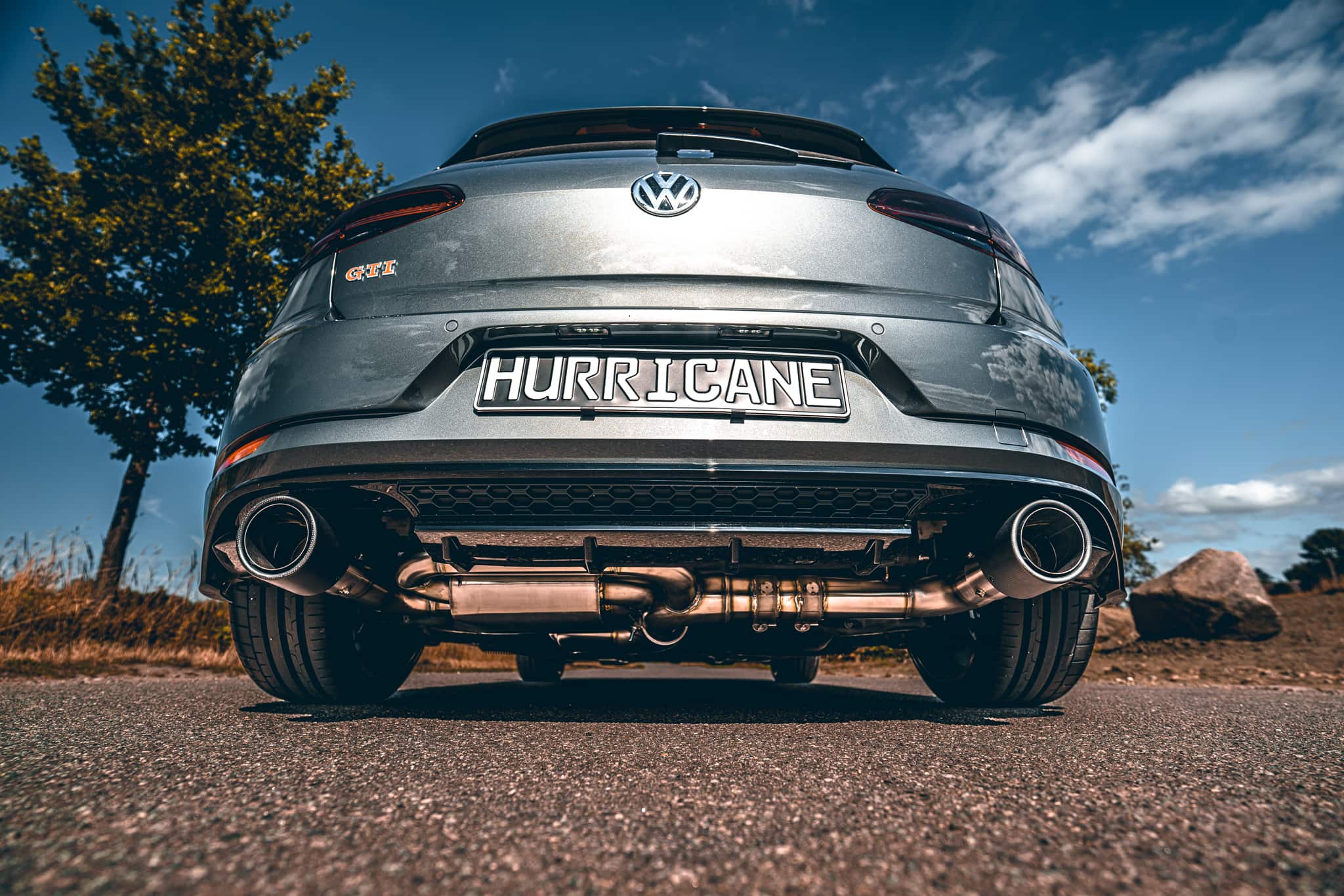 Hurricane 3,5" Auspuffanlage für VW Golf GTI 7.5 Performance OPF V2 Hurricane 3,5" Auspuffanlage für VW Golf GTI 7.5 Performance OPF V2