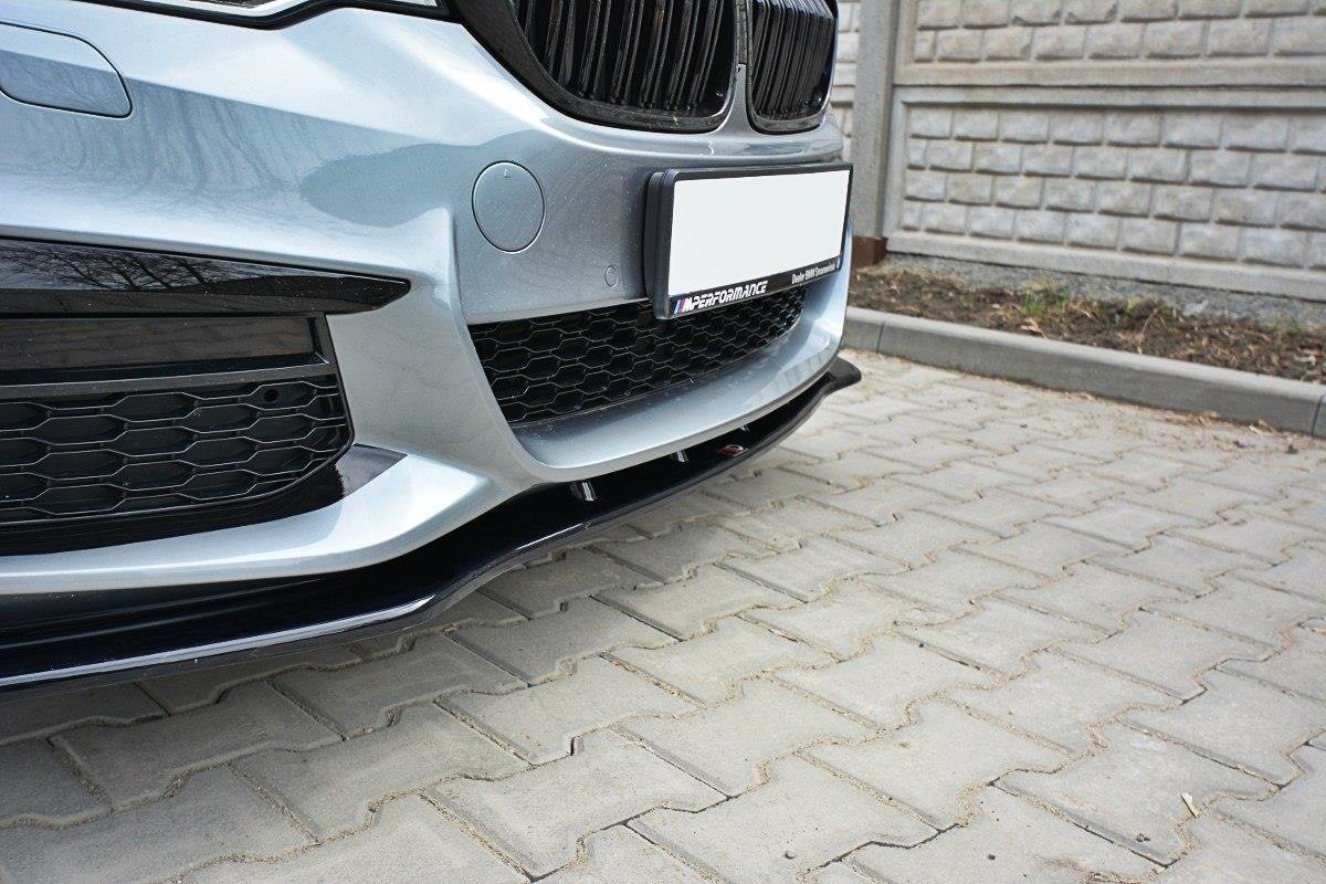 Maxton Design Front Ansatz V.1 für BMW 5er G30/ G31 M-Paket schwarz Hochglanz