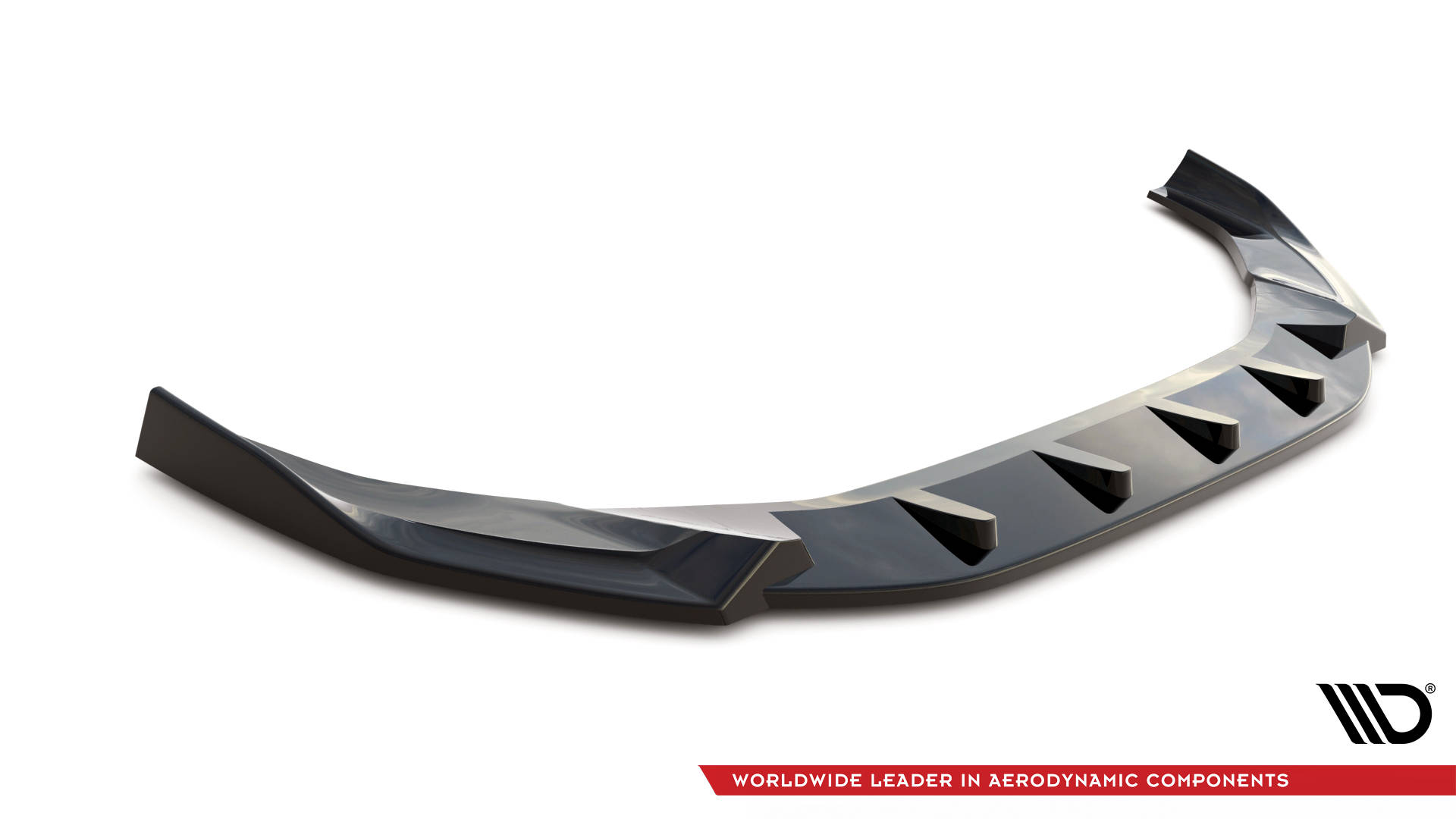 Maxton Design Front Ansatz V.1 für Audi A4 S-Line / S4 B9 Facelift schwarz Hochglanz