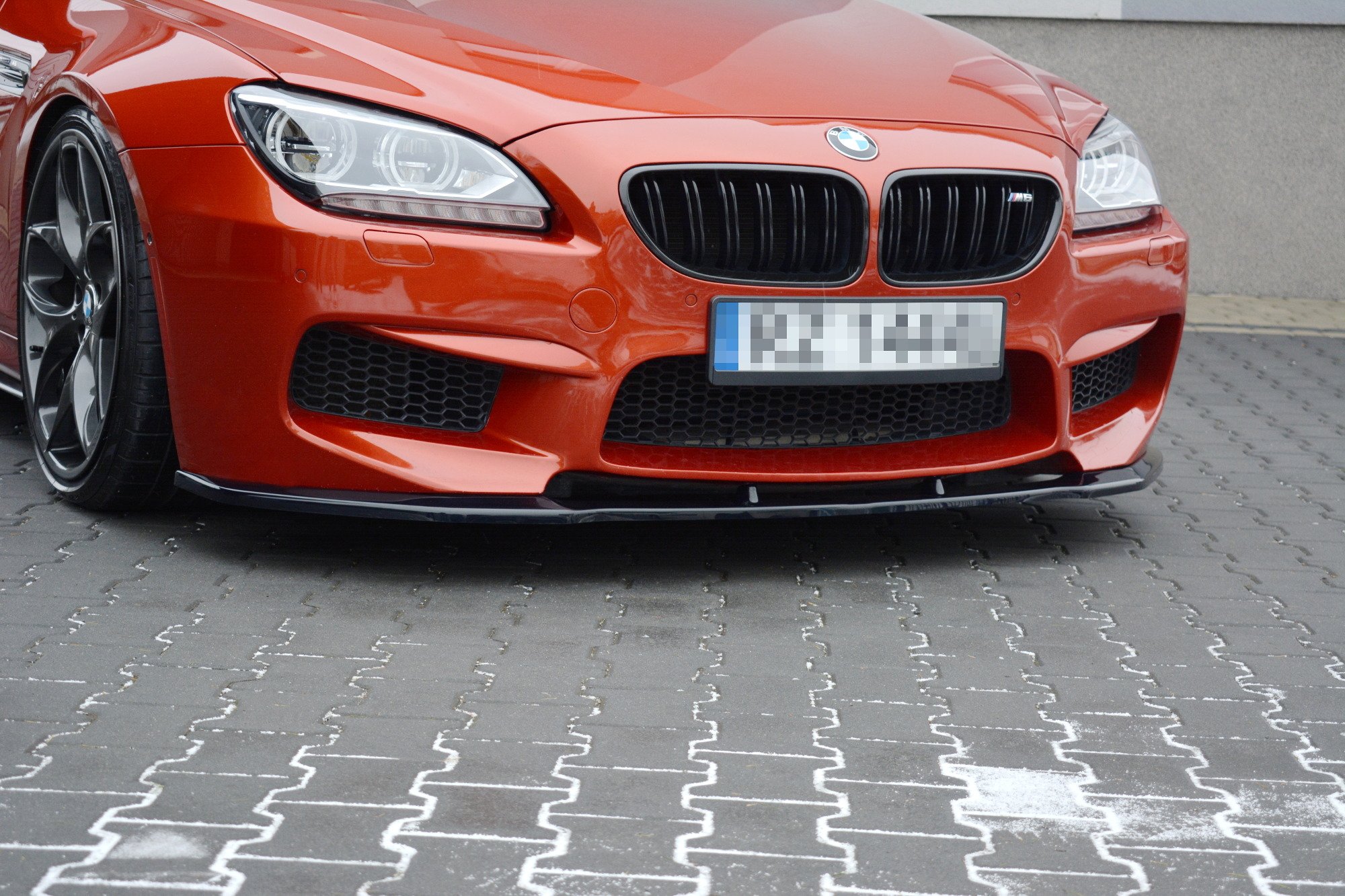 Maxton Design Front Ansatz für BMW M6 GRAN COUPÉ schwarz Hochglanz
