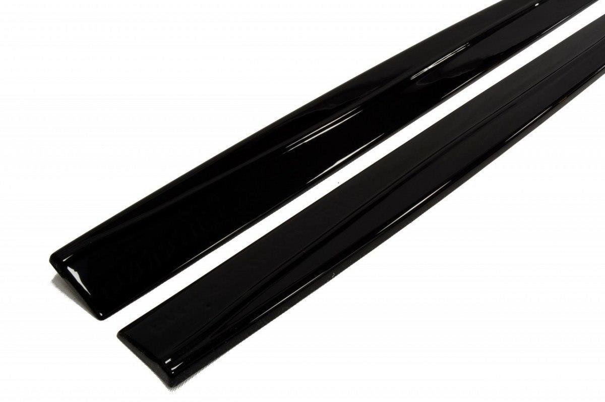 Maxton Design Seitenschweller Ansatz für BMW 4er F32 M Paket schwarz Hochglanz