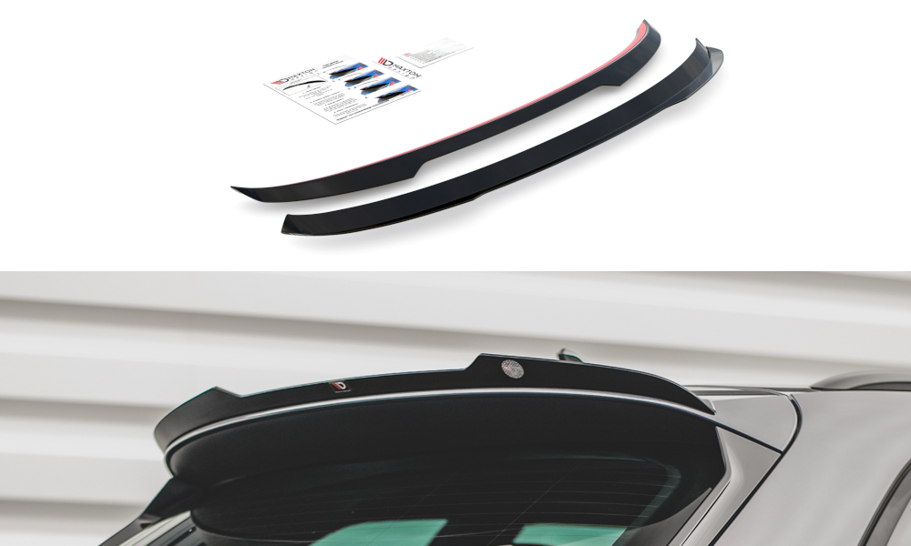 Maxton Design Spoiler CAP für Seat Leon FR ST Mk4 schwarz Hochglanz