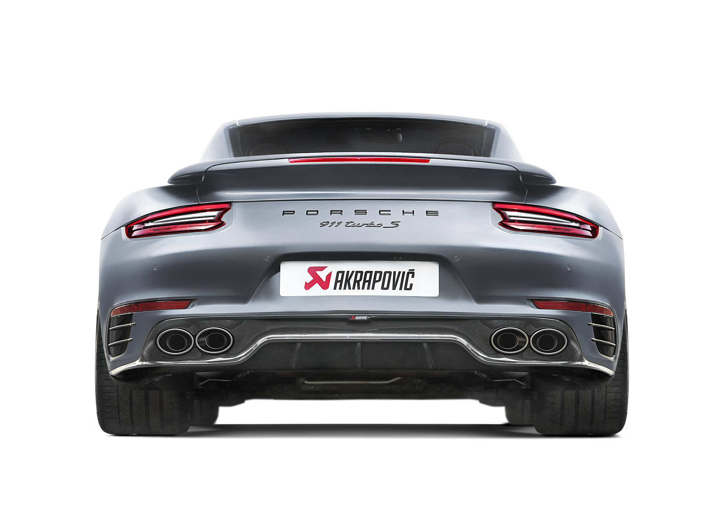 Akrapovic Carbon Heckdiffusor - Hochglanz für Porsche 911 Turbo / Turbo S (991.2) 2019
