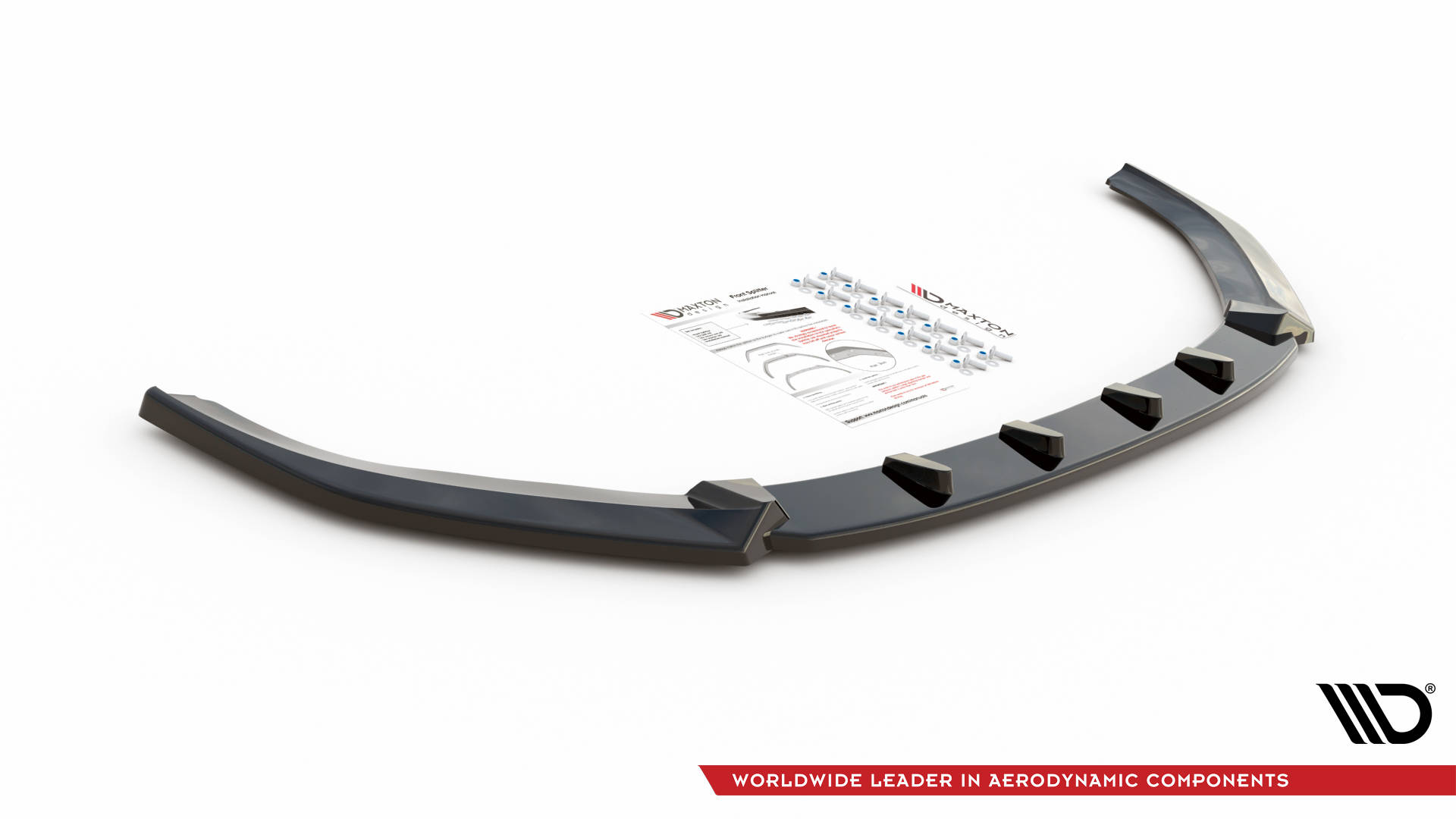 Maxton Design Front Ansatz für Audi A3 Sportback 8V schwarz Hochglanz