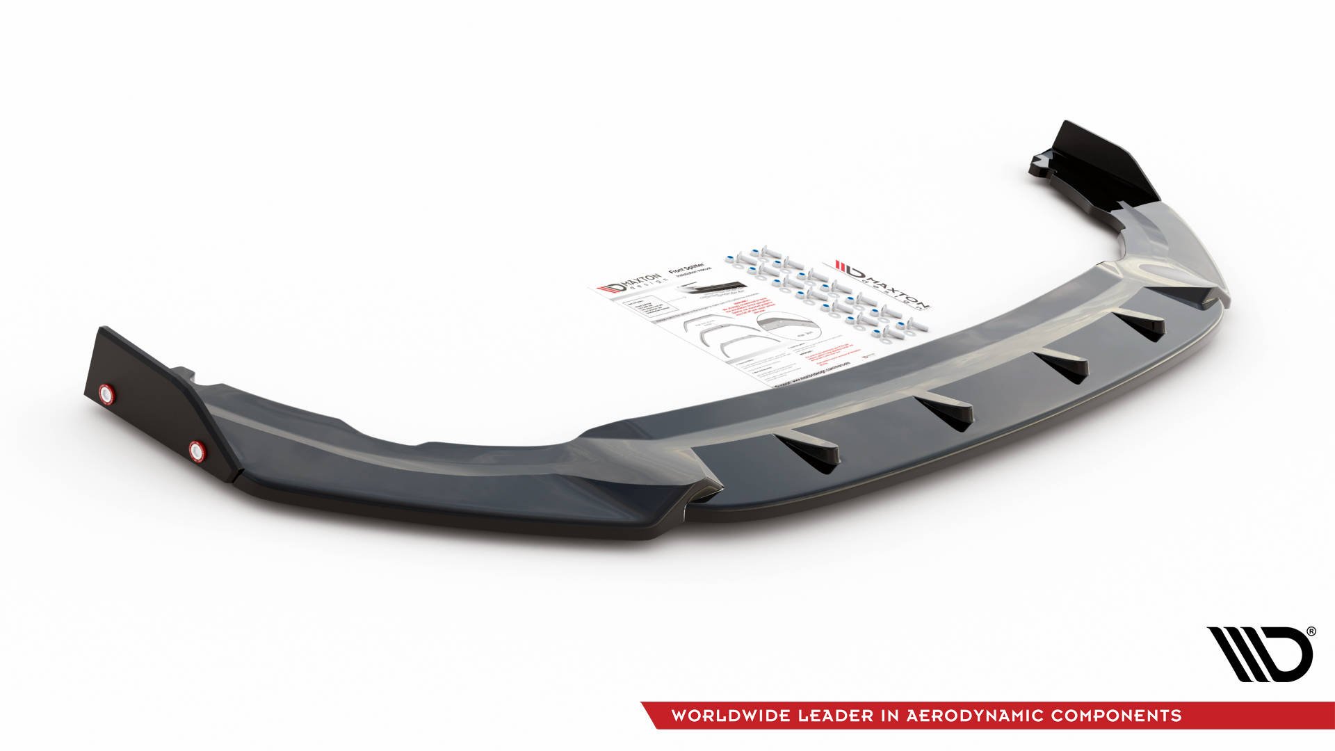 Maxton Design Front Ansatz V.1 +Flaps für Volkswagen Golf 8 GTI Clubsport