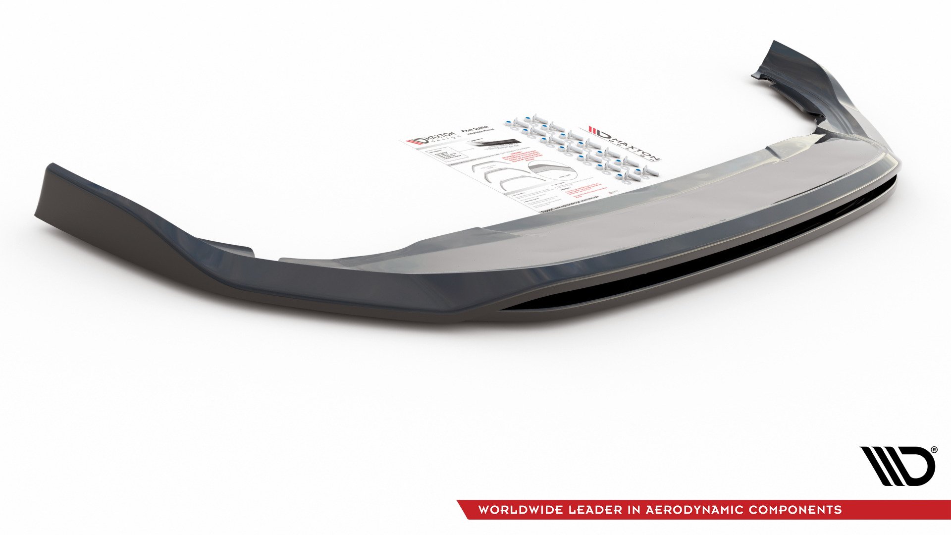 Maxton Design Front Ansatz V.2 für VW Golf 8  schwarz Hochglanz
