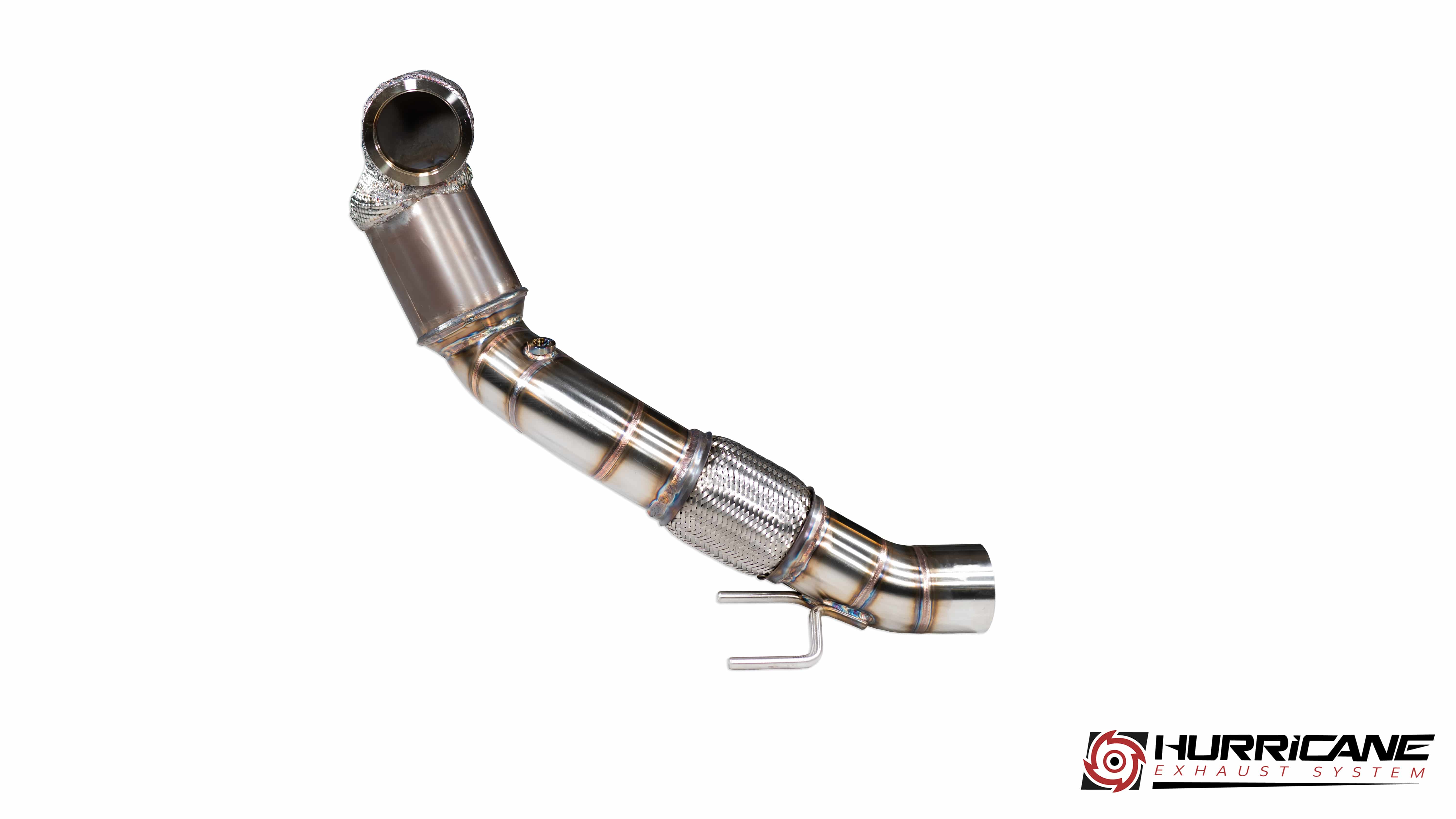 Hurricane Downpipe 3,5“ für Golf 7R, Audi S3 8V, Seat Leon Cupra 300 AWD 4 Drive