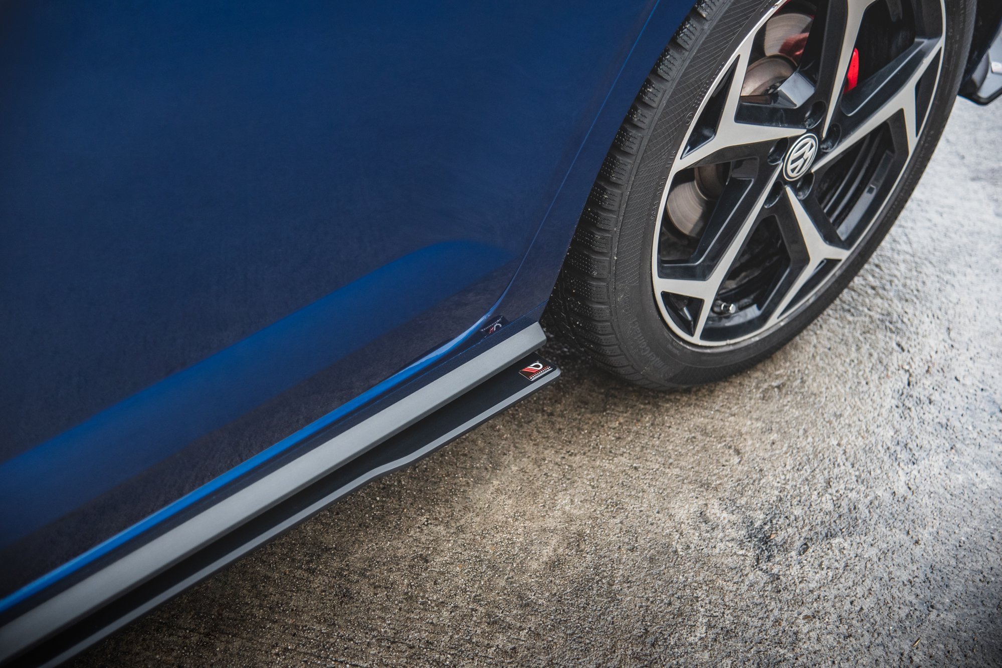 Maxton Design Robuste Racing Seitenschweller Ansatz für für Volkswagen Polo GTI Mk6