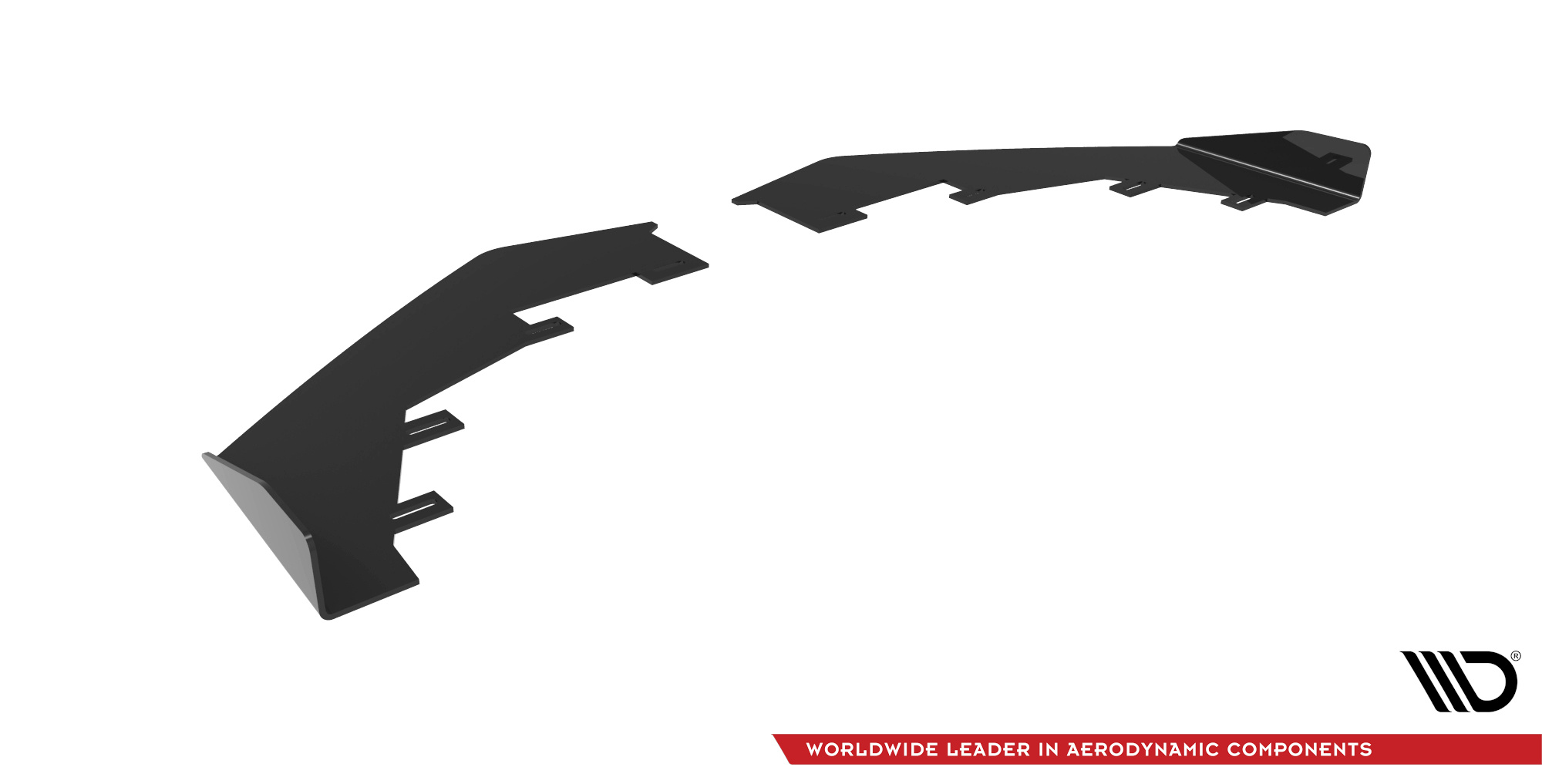 Maxton Design Front Flaps BMW M2 Competition F87 schwarz Hochglanz
