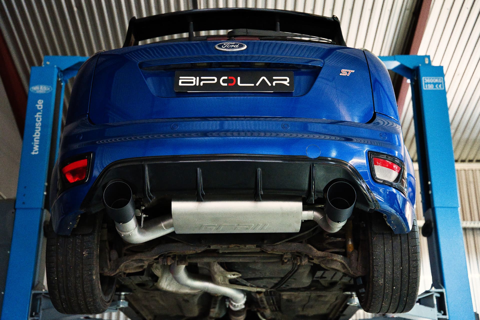 GRAIL Klappenauspuff für Ford Focus MK2 RS/ST 3.5 Zoll ECE