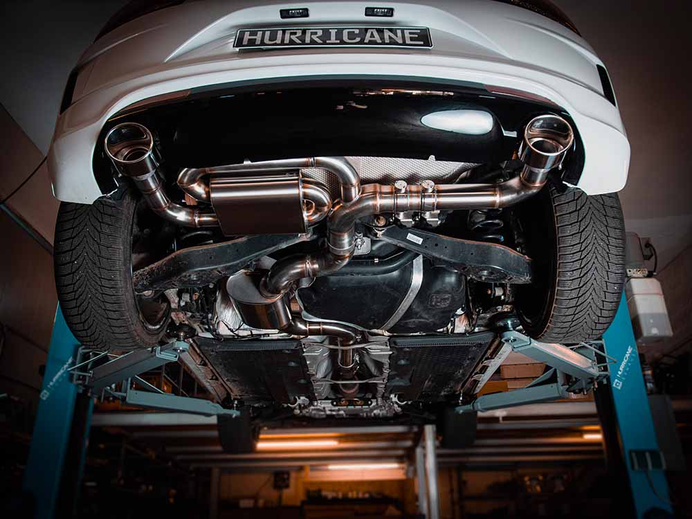 Hurricane 3,5"  Auspuffanlage für VW Scirocco III / R 2.0 TSI V3