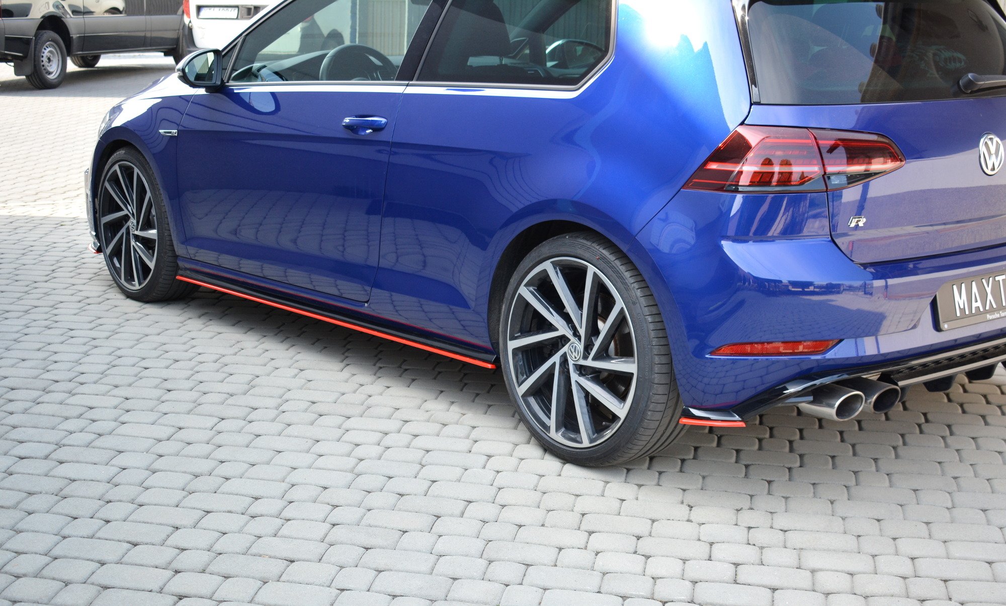 Maxton Design Seitenschweller Ansatz für V.2 für VW Golf 7 R / R-Line Facelift