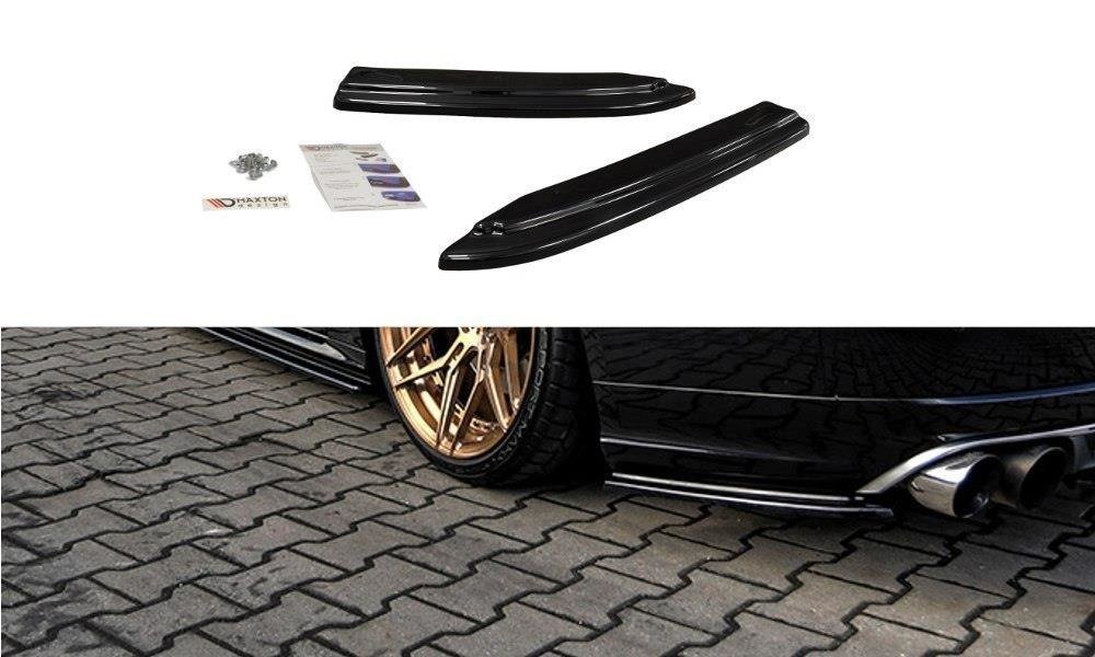Maxton Design Heck Ansatz Flaps Diffusor für Audi S8 D4 FL schwarz Hochglanz